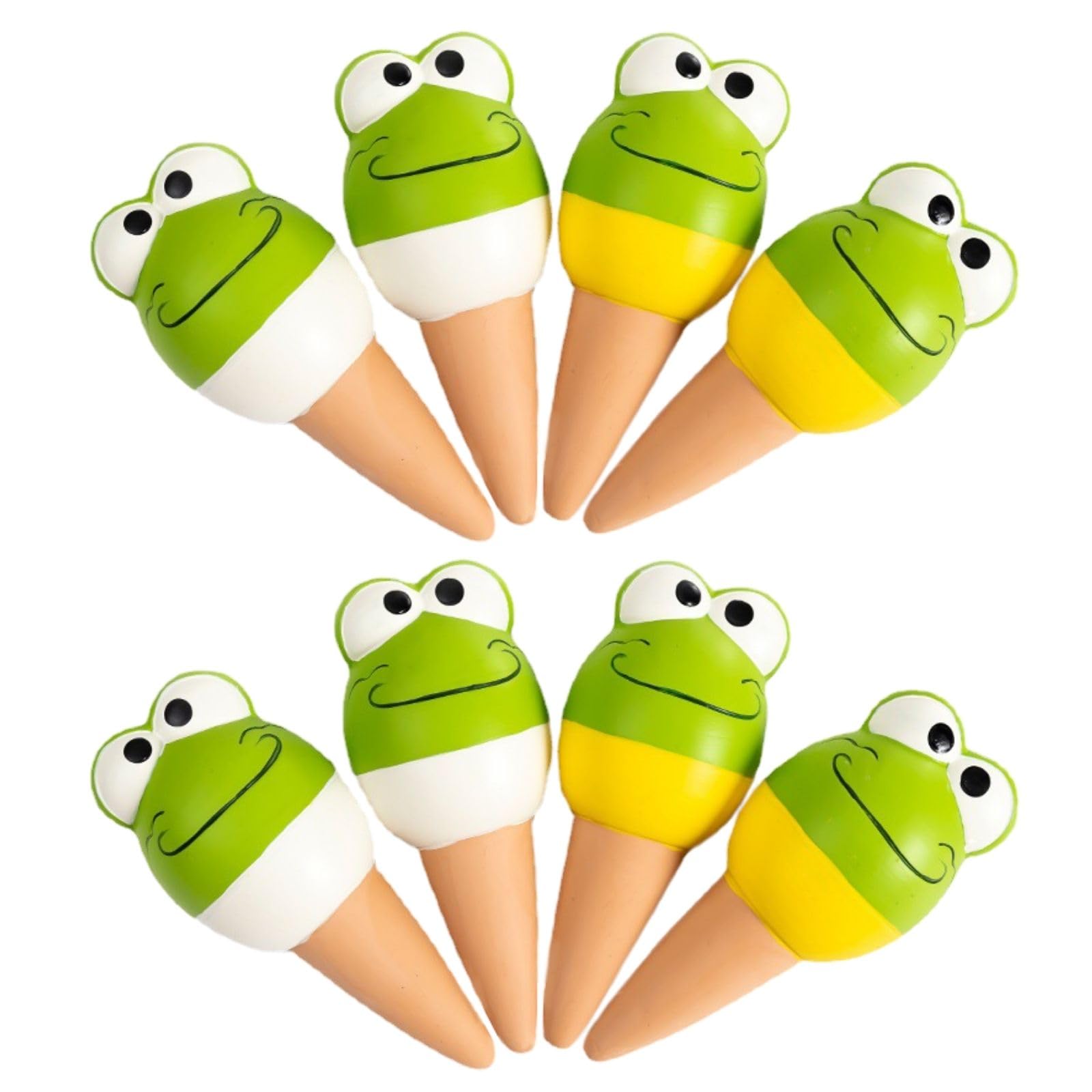 【送料無料】Archnote 自動水やり 自動水やり機 自動給水器 植物 水やり 自動 留守 自動水遣り機 植木鉢 カエル セット 色:白4黄色4の8個セット、...