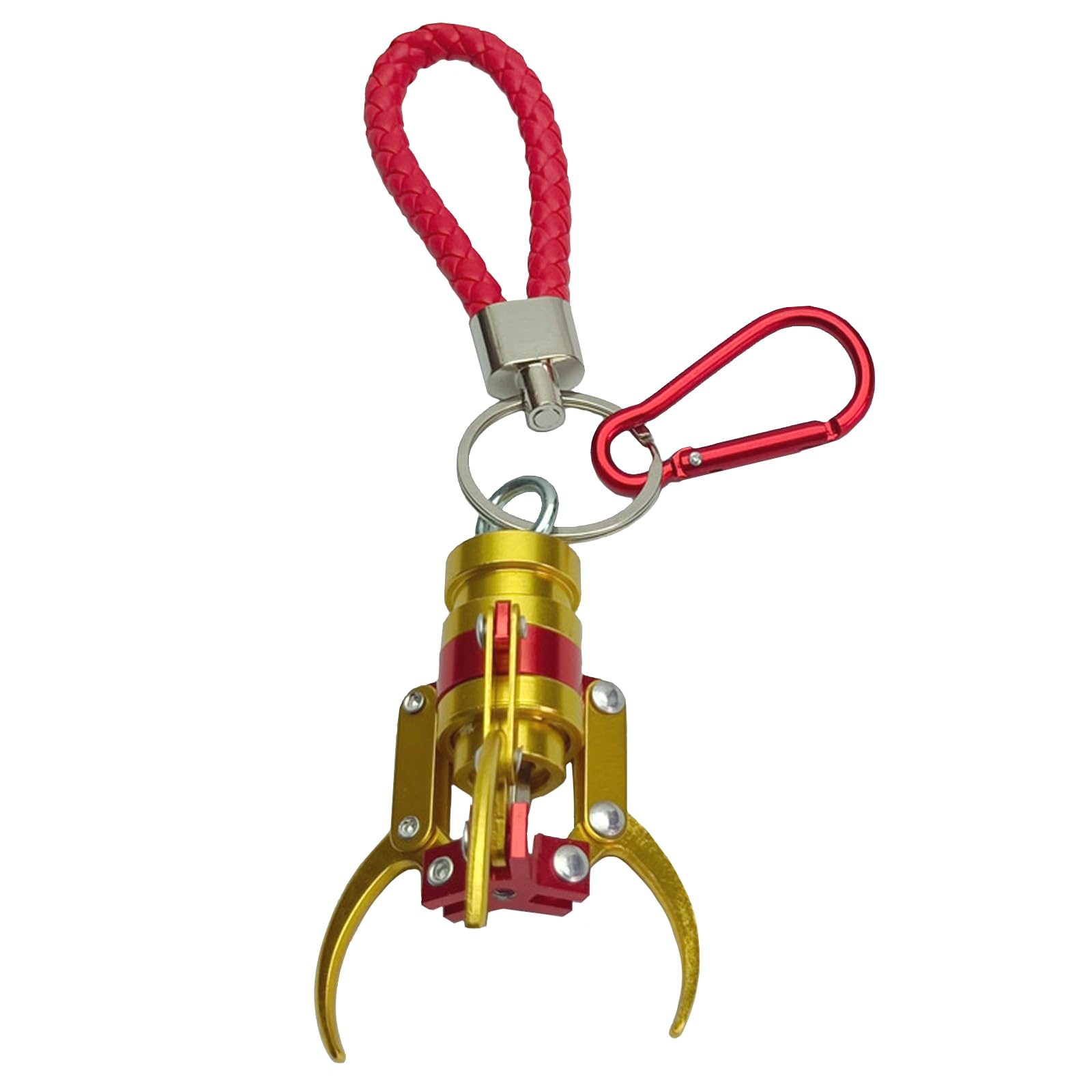 【送料無料】[TOMMYFIELD] クレーンゲームのアーム ストラップ 2本爪 装飾品 アクセサリー カラビナ付 [並行輸入品] 色：レッド