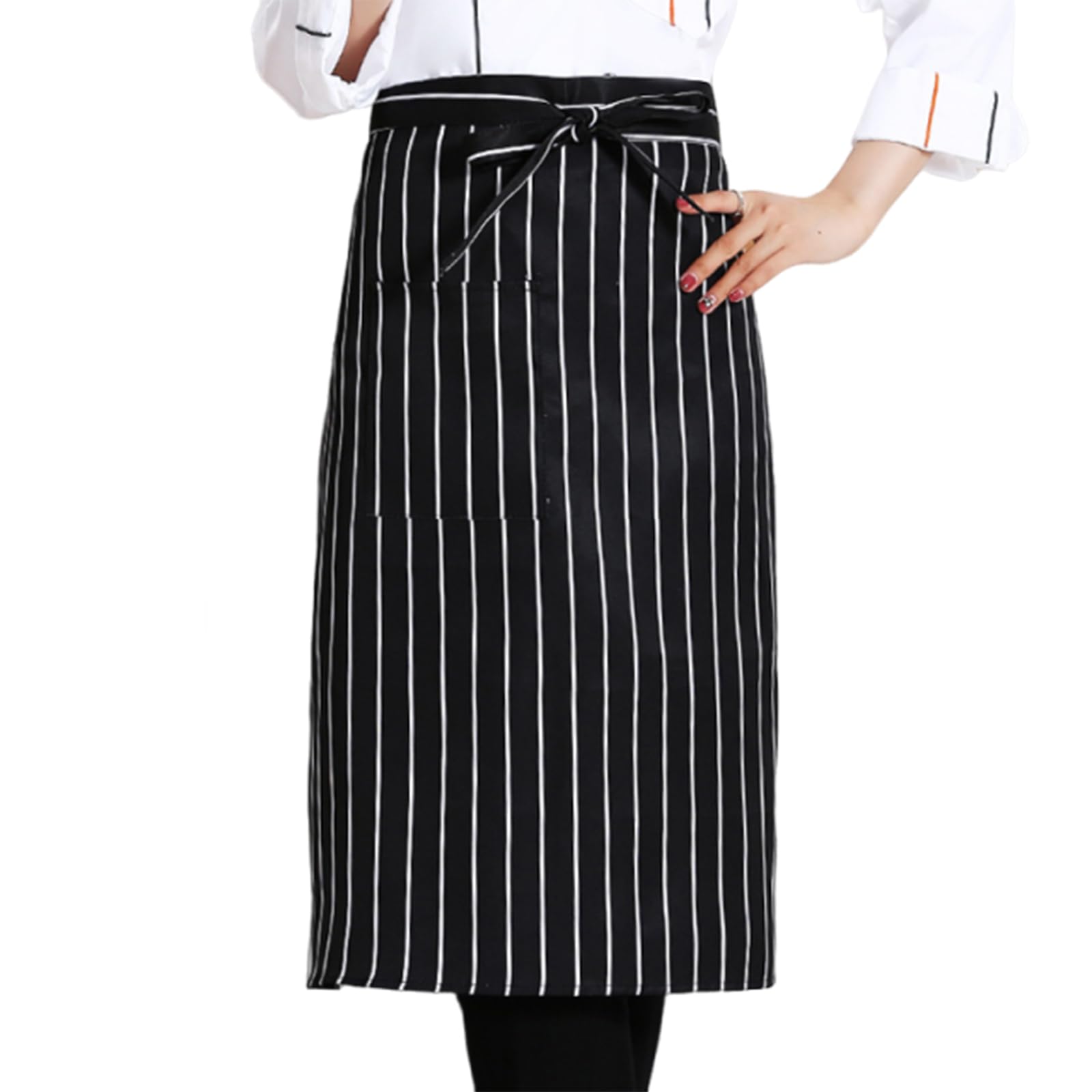 【送料無料】[YIBOOOM] エプロンカフェエプロン ソムリエエプロン 前掛け 飲食店 男女兼用  ...