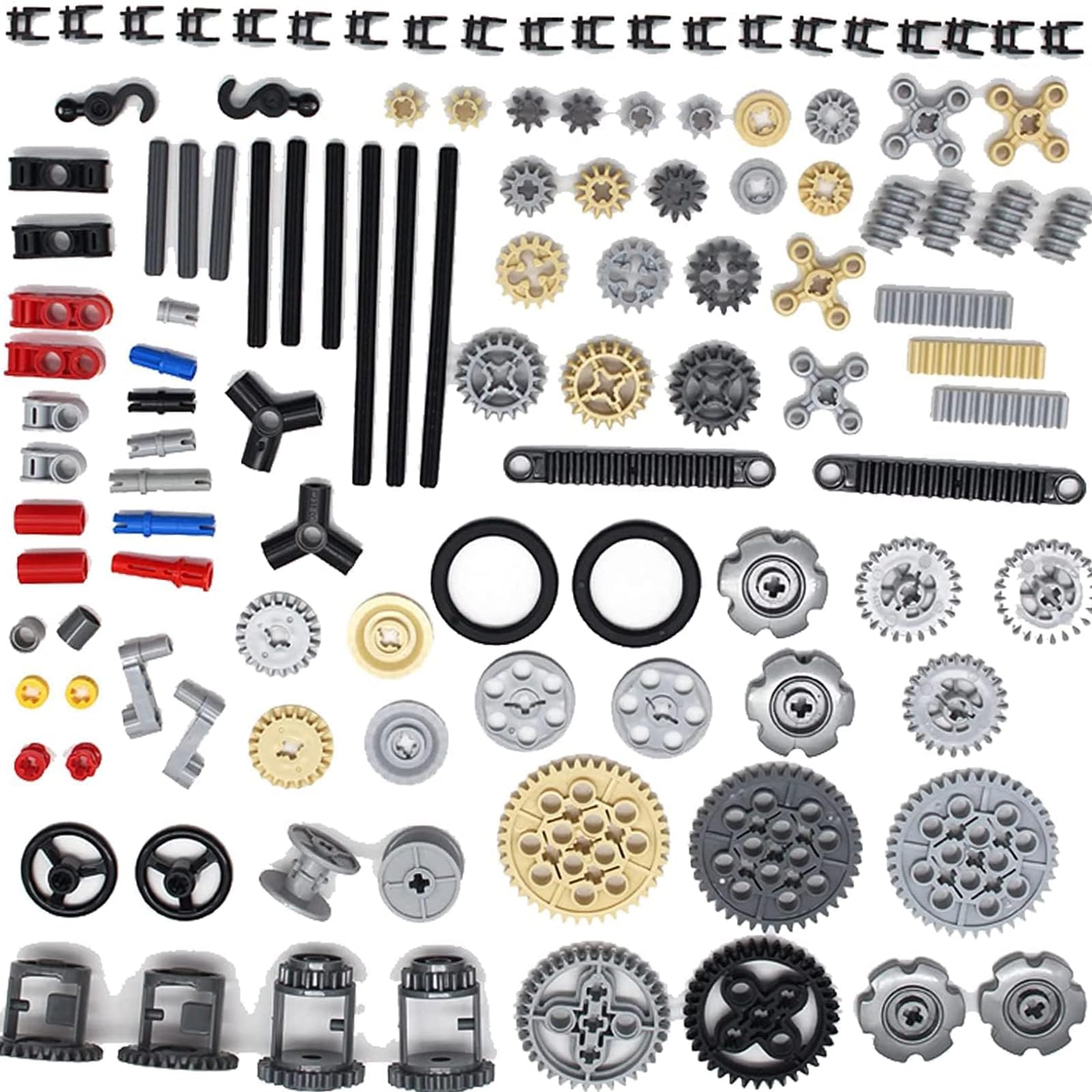 【送料無料】YIBOOOM 116ピース ギアと車軸パーツセット レゴテクニックと互換性あり ショックアブソー..