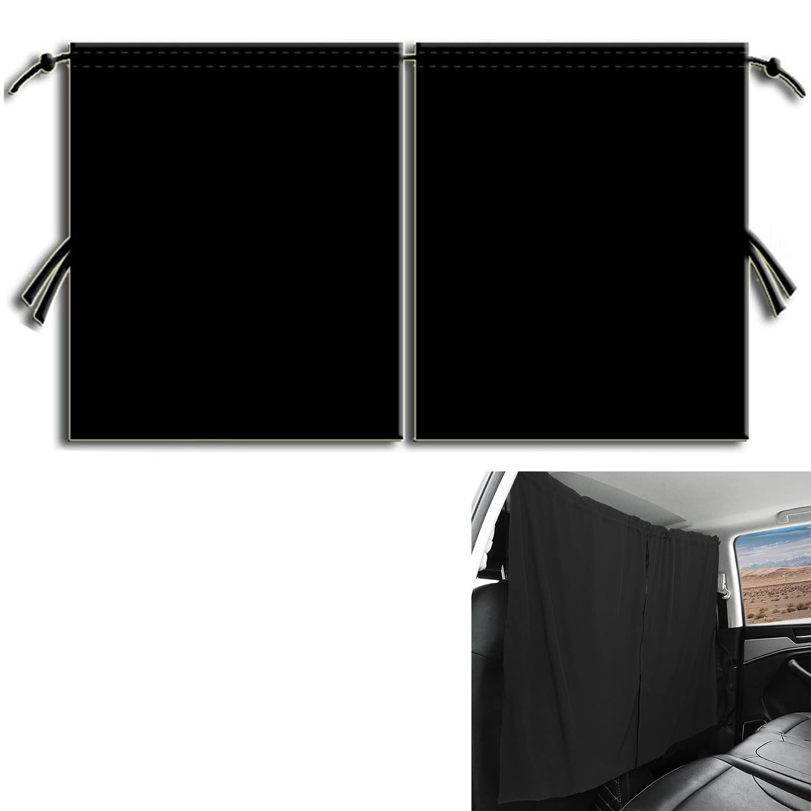 【送料無料】YIBOOOM 車用カーテン 車の仕切りカーテン 日よけ 紫外線対策 目隠し 間仕切り軽 ...