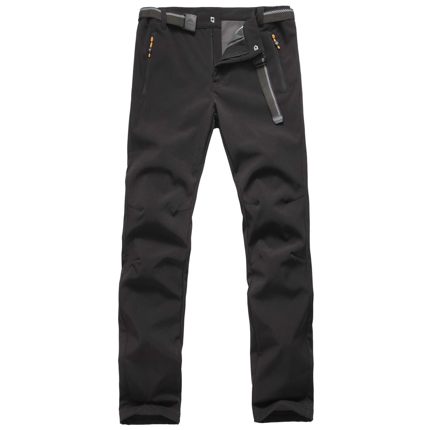 【送料無料】[FLYGAGA] 防寒ズボンメンズ ソフトシェルパンツ 登山ズボン裏起毛パンツ 防水防風ズボン ..