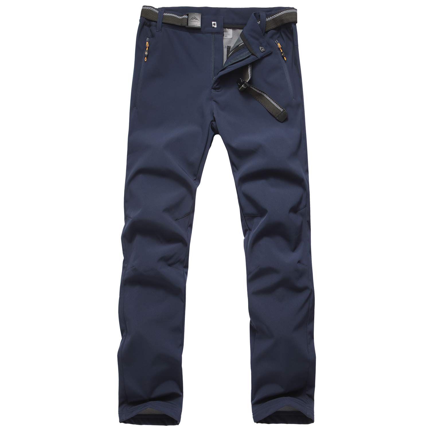 【送料無料】[FLYGAGA] 防寒ズボンメンズ ソフトシェルパンツ 登山ズボン裏起毛パンツ 防水防風ズボン ..