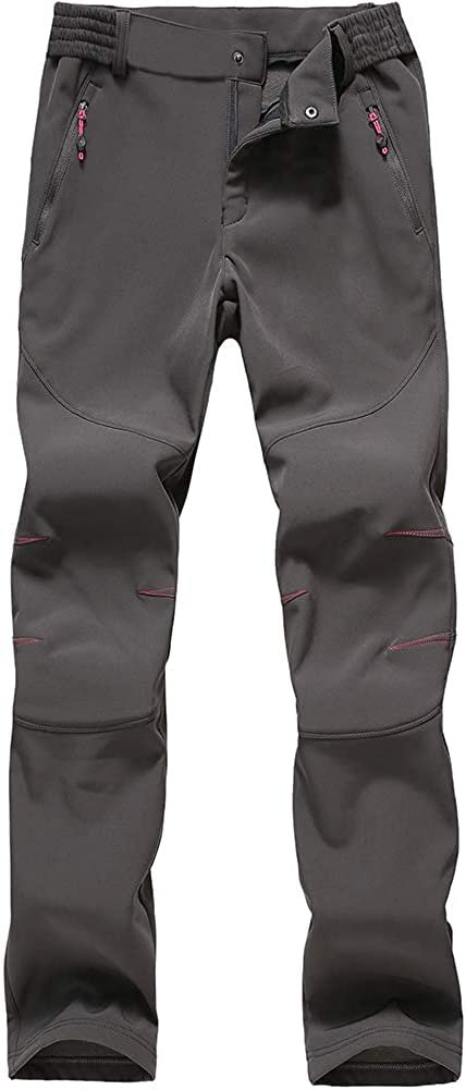 【送料無料】[FLYGAGA] トレッキングパンツ レディース 防寒パンツ 登山パンツ アウトドアパンツ 長ズボンクライミング 裏起毛 防風 防寒 厚手保温 防止ピリング防止 秋冬用 色：グレー-やや厚2022、サイズ：M