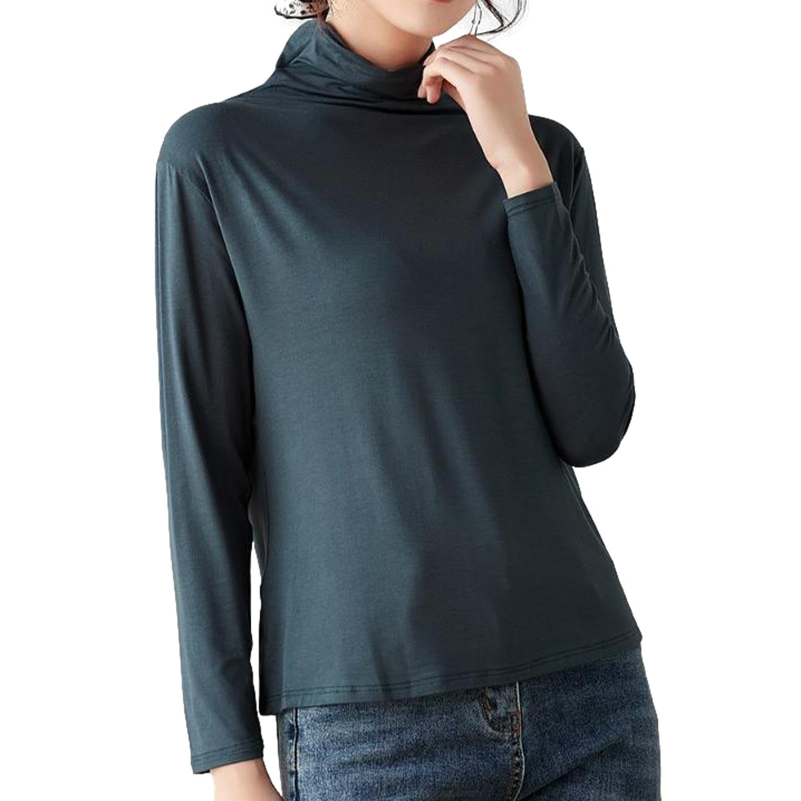 【送料無料】[Nestkanina] カットソー 長袖 ハイネック インナー タートルネック ニット ...