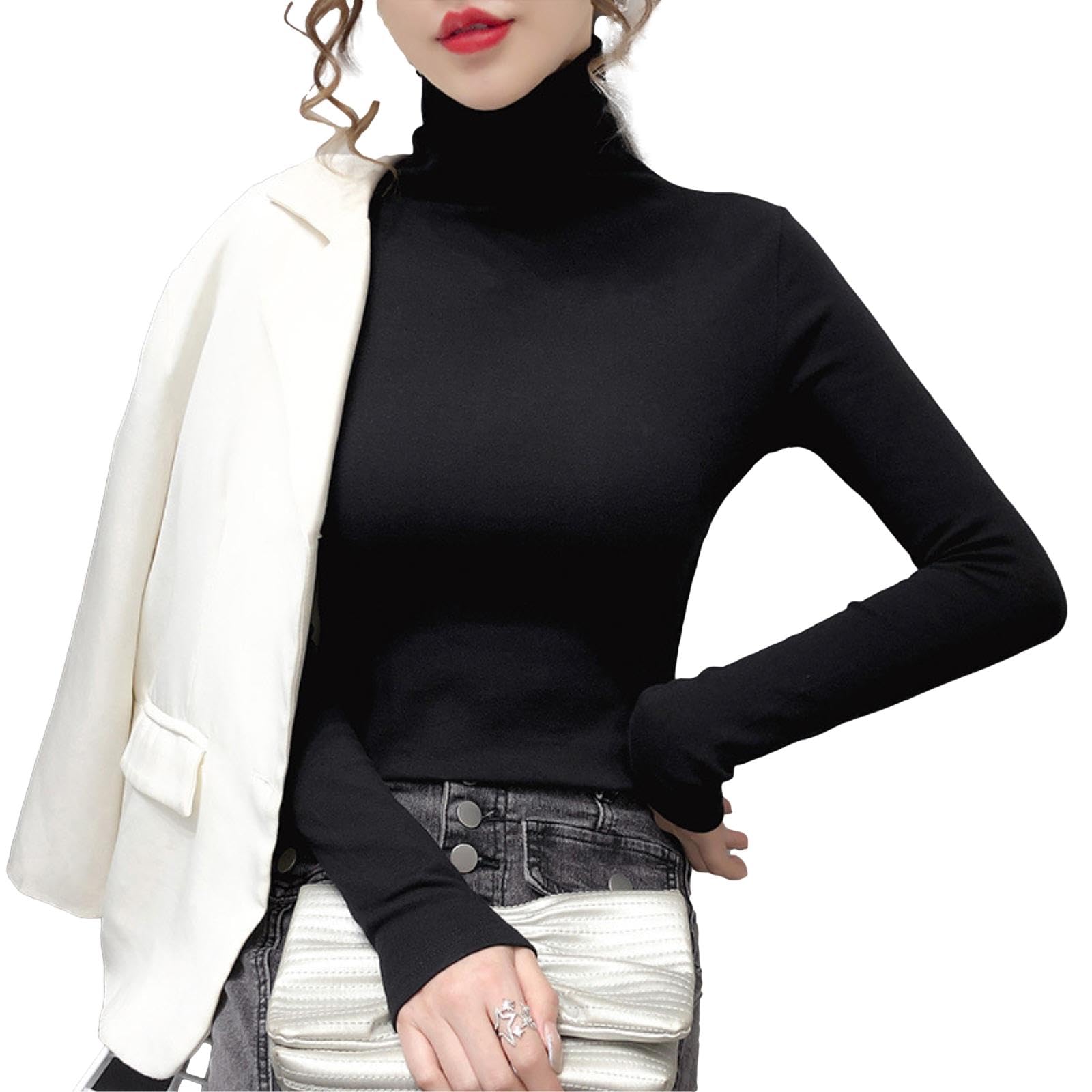 【送料無料】[Nestkanina] カットソー 長袖 ハイネック インナー タートルネック ニット ...