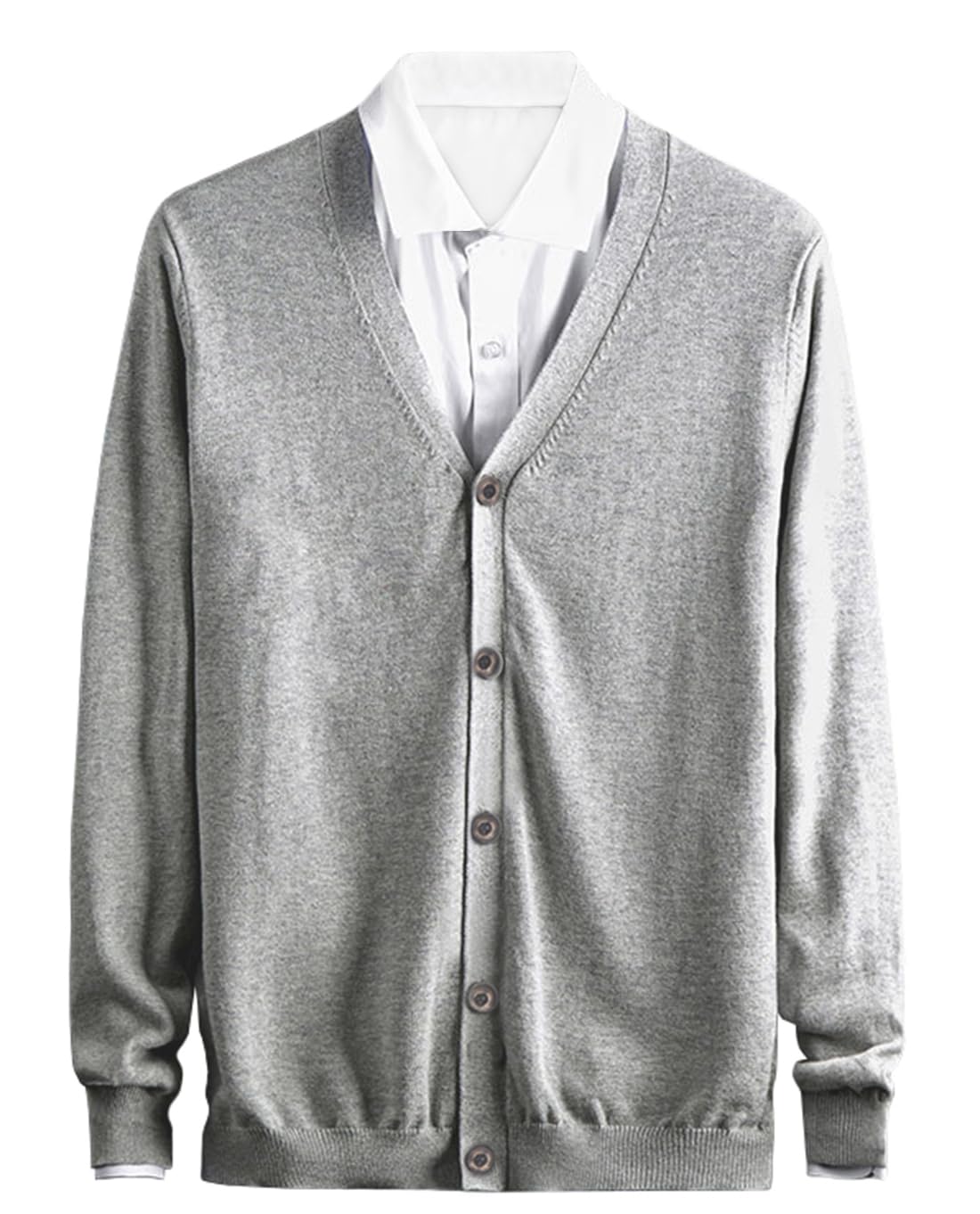 【送料無料】[OKJCON] カーディガン メンズ セーター vネック 無地 ニット 綿 秋 おしゃれ カジュアル ..