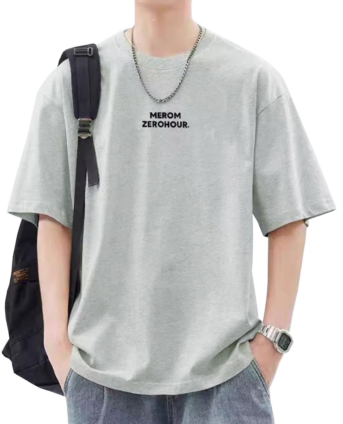 【送料無料】[OKJCON] tシャツ 半袖 メンズ 夏 綿 おしゃれ 無地 ゆったり シンプル 大きいサイズ 色：..