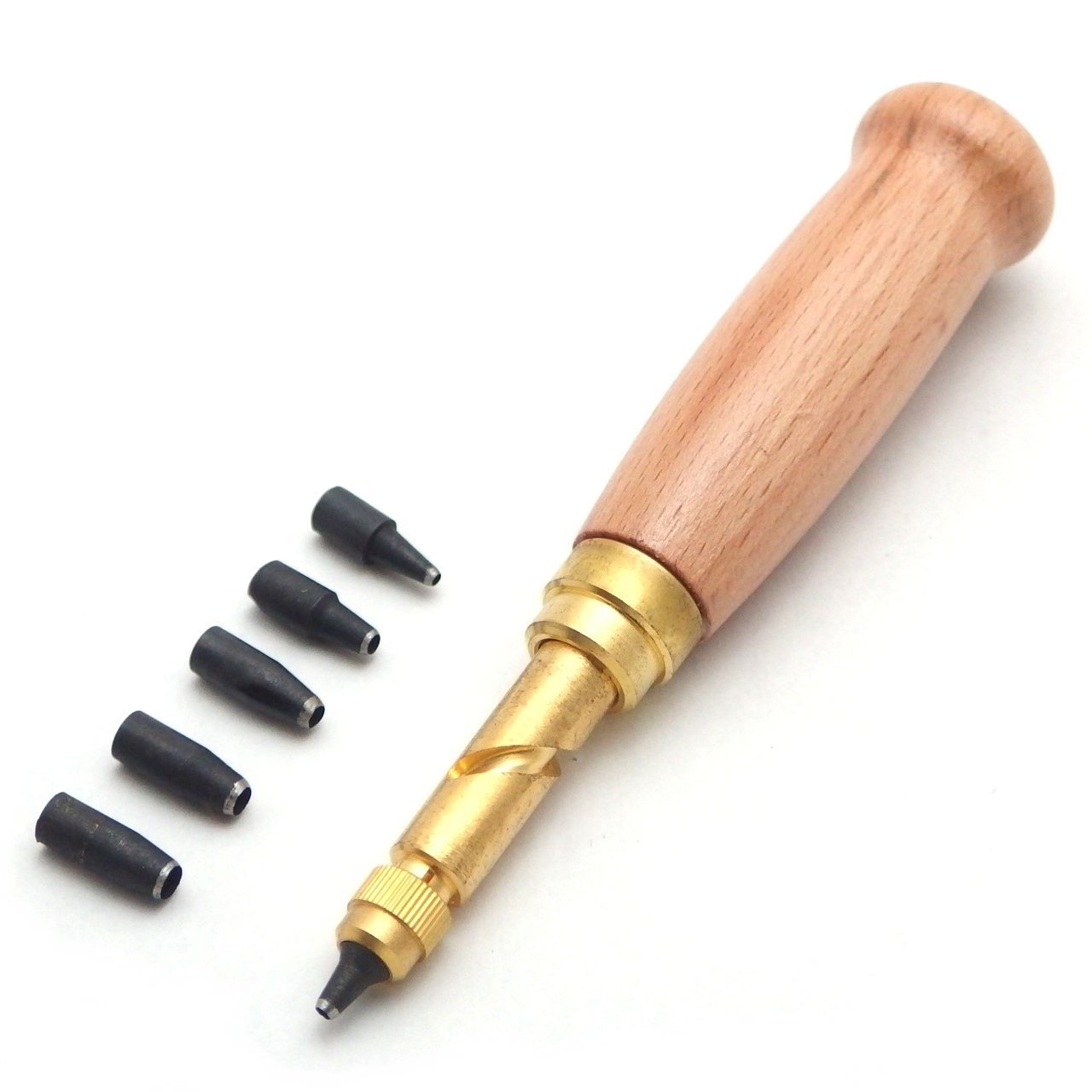 【送料無料】Puppy★Craft ハンマー 不要 打音気にせず 穴あけ レザークラフト スクリュー ポンチ 6サイ..