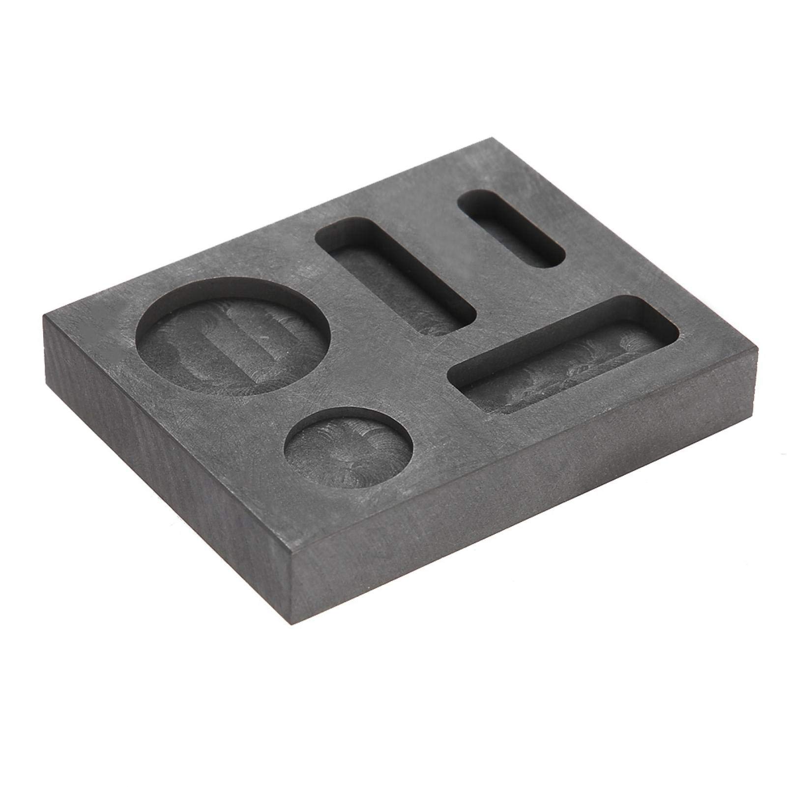 【送料無料】Kafuty-1 黒耐熱黒鉛るつぼ、るつぼ型、金属金用安定性5溝 色：default