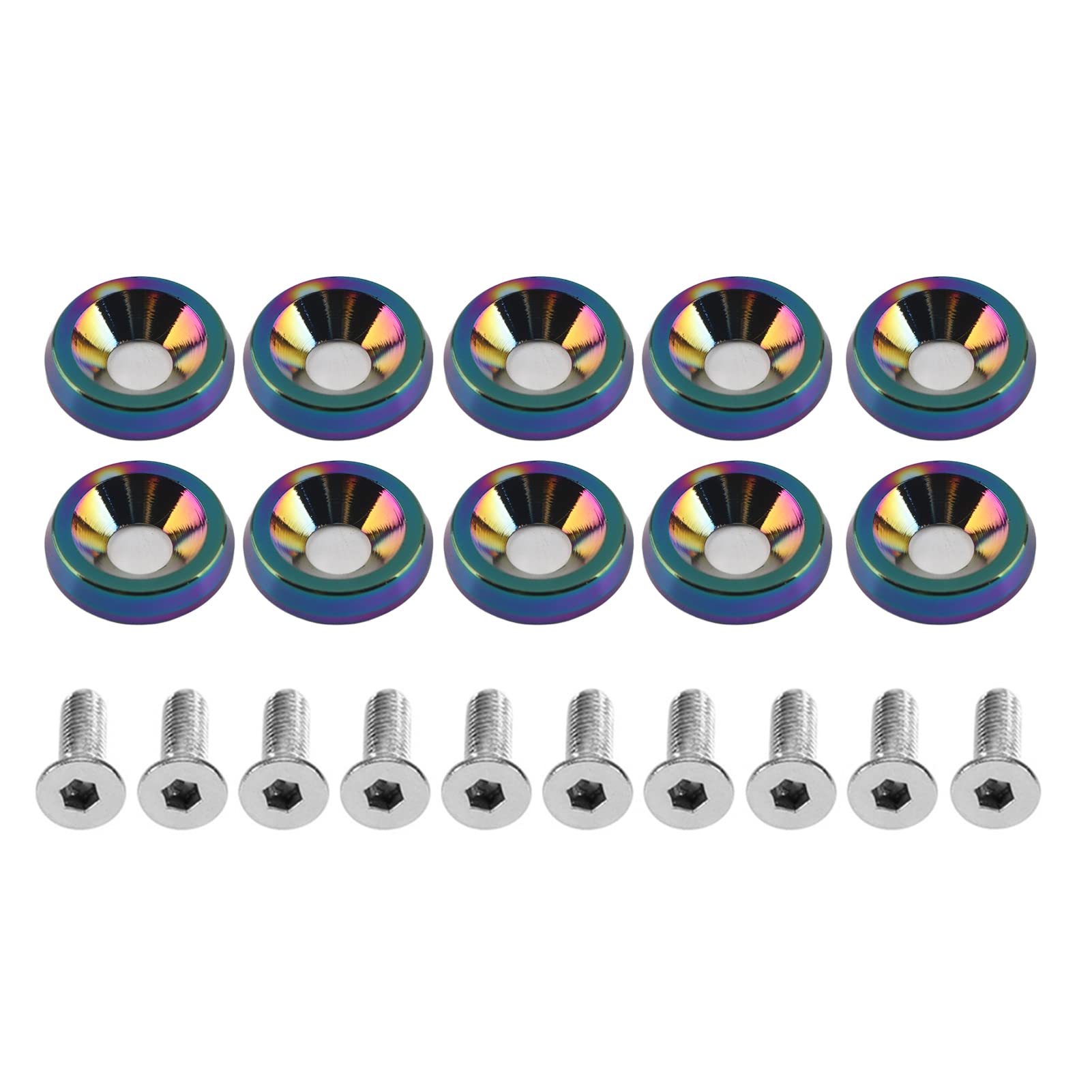 【送料無料】Aramox バンパー/フェンダーワッシャーボルト、カー変更M6ガスケットボルトナンバー ...