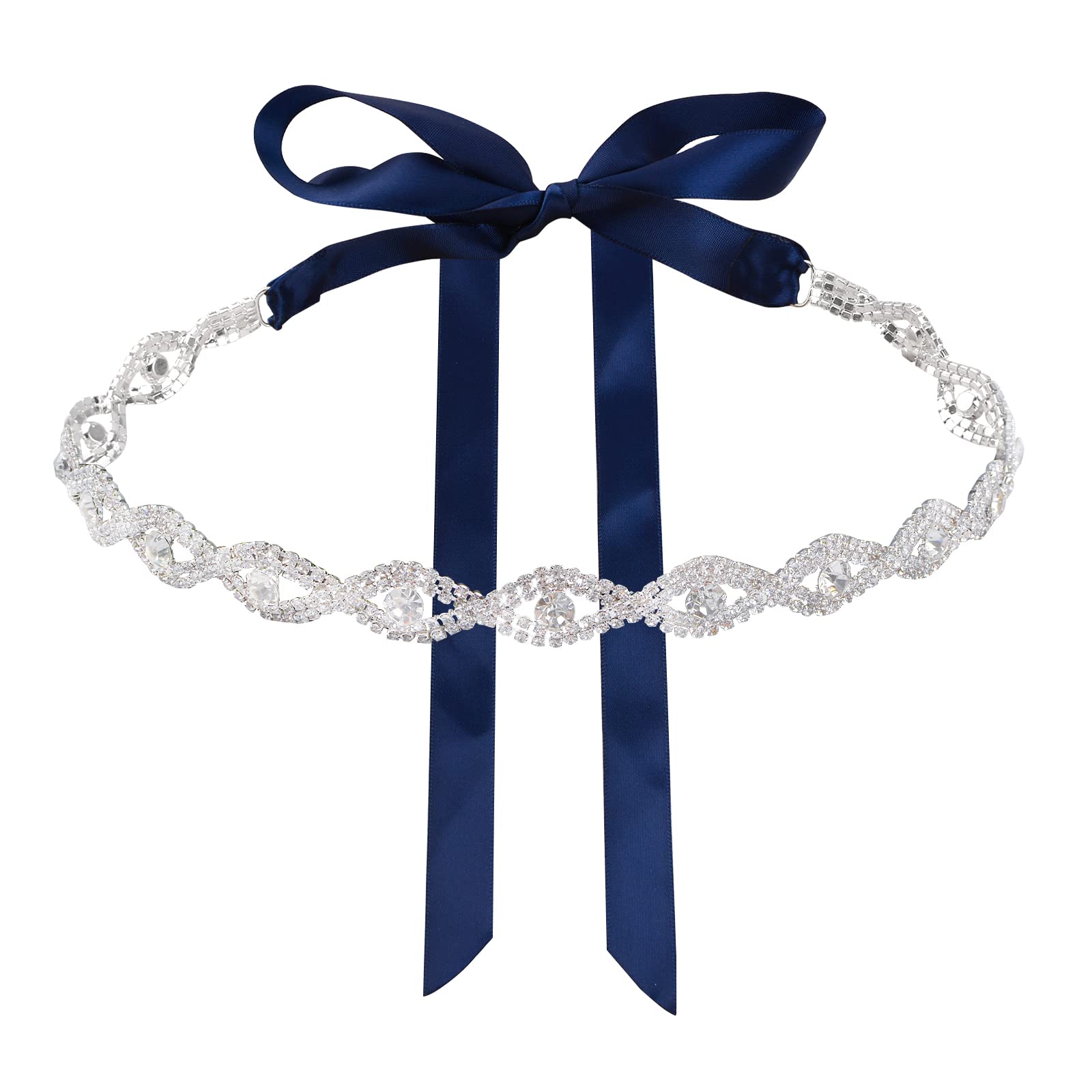 【送料無料】URROMAウェディングブライダルベルトクリスタルラインストーンベルト花嫁介添人ドレスサ ...