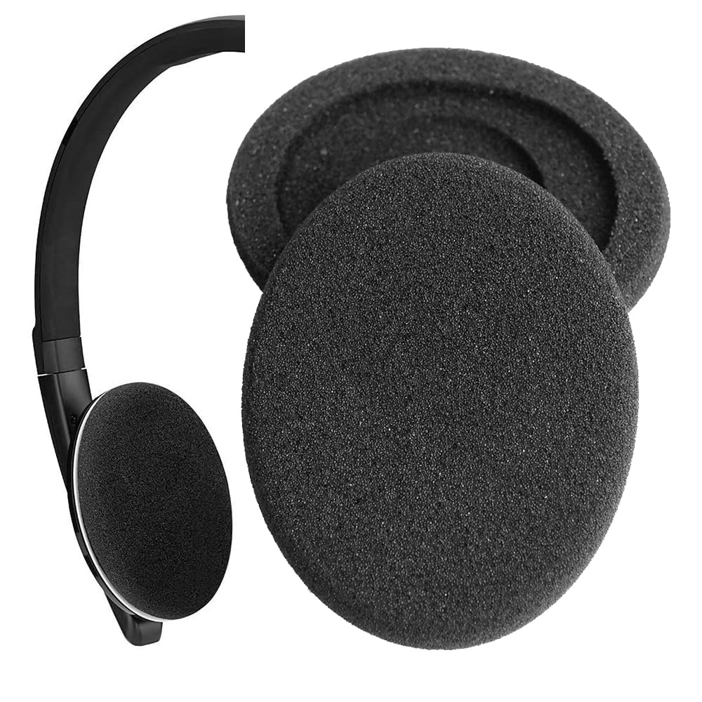 【送料無料】V-MOTA イヤーパッド Sennheiser C10、SC 130 / SC 160、PC 3.2 / PC 5.2 / PC 8.2チャットUSB/USB-C PC、ゲーム、通話ヘッドフォンに対応 (スポンジ1ペア) 色：ブラック