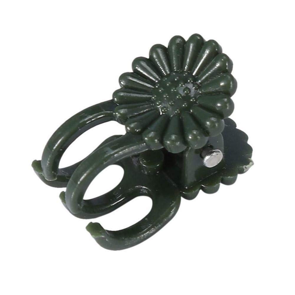 【送料無料】SOOGGI 植物支柱クリップ 誘引クリップ 100個セット 植物サポート 結束バンド 園芸 農業用..