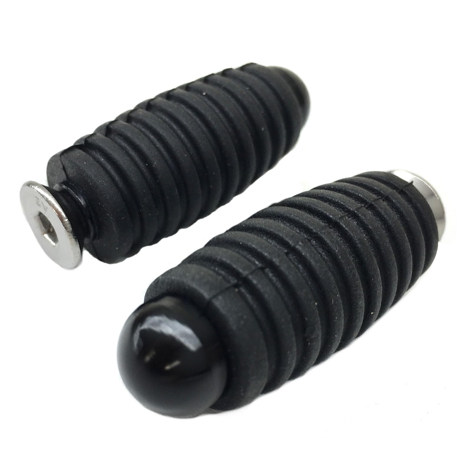 【送料無料】Archnote バイク シフト フット ブレーキ ペグ チェンジ ペダル M6 共用 ステップ バー 汎用 ゴム オートバイ 修理 補修 交換 色：ブラック、サイズ：2個セット