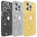 【送料無料】3切れiPhone用スパークリングスキンプロテクター、LucBuyキラキラ光る光沢/ファイバー/ストーングレインフルカバーエッジステッカー、iPho...