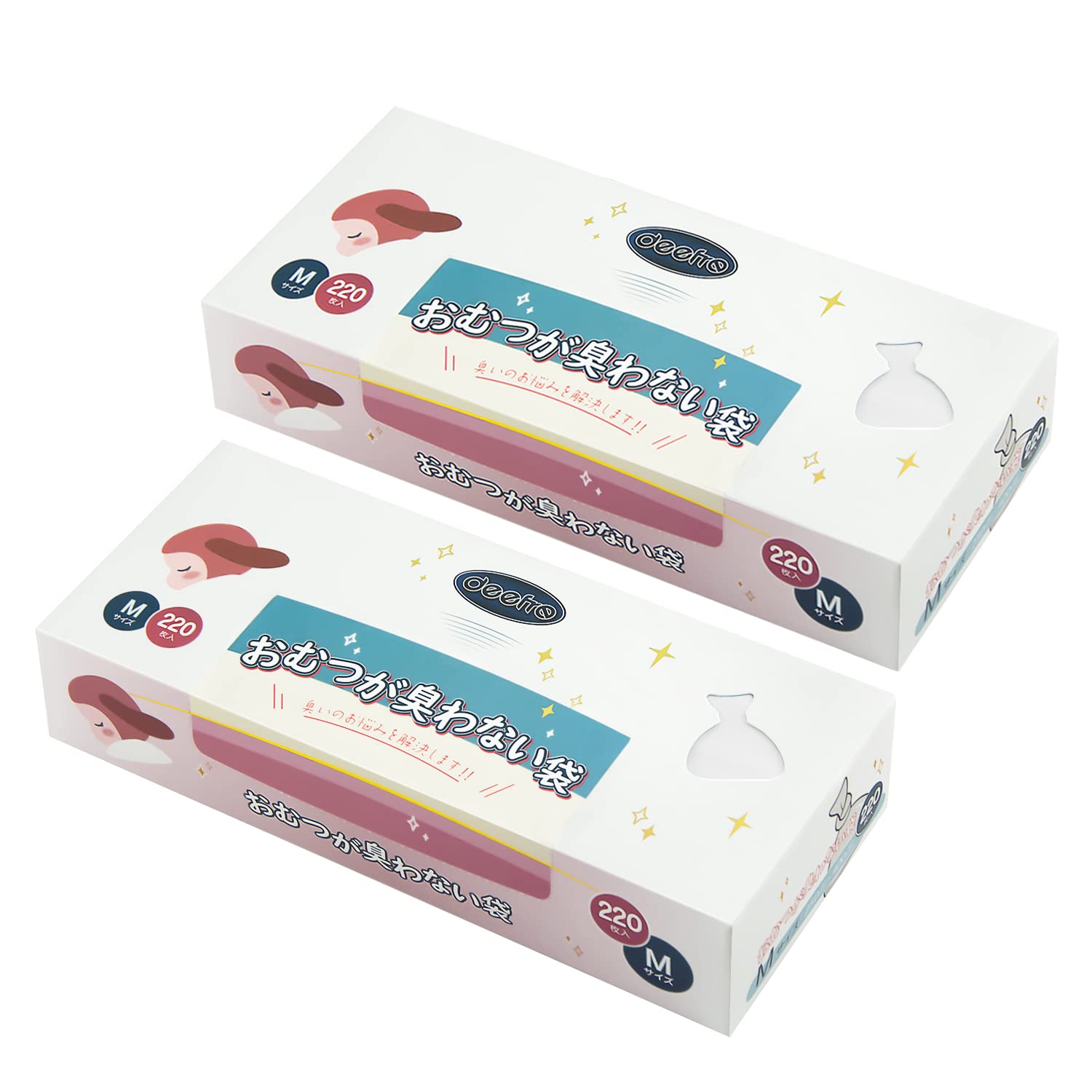 商品情報商品の説明主な仕様 【驚異の脱臭効果】収容物からの臭気の透過を抑制するバリア層を有し、数日放置されても嫌なニオイが漏れません。子供のオムツ処理やペットの汚物始末など、様々なシーンで大活躍。【高品質素材】共押出し法により0.02mm厚の7層フィルムを作製し、柔らかさも強度もあります。無香料のために敏感な嗅覚がある赤ちゃんにも優しいです。【使い方は簡単】箱を開けて、片手で袋を一つ一つ引き出しやすいです。おむつを入れたらなるべく空気を抜いて口をしっかり結んでください。色付きタイプで中身も見えにくいです。【十分な容量】お得な440枚入。枚数が多かったので気兼ねなく使えます。毎日のおむつ交換を快適に！【サイズ】M:縦40cm*横25cm。Mサイズおむつを2個くらい収納できます。