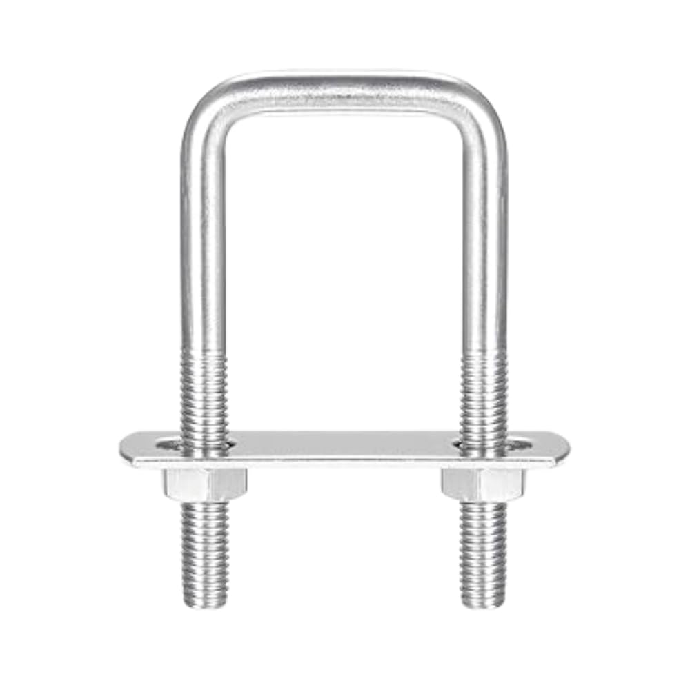 【送料無料】PLEAVIT カーポート 柱 固定金具 uボルト コ型ボルト 角柱 ステー スクエア  ...