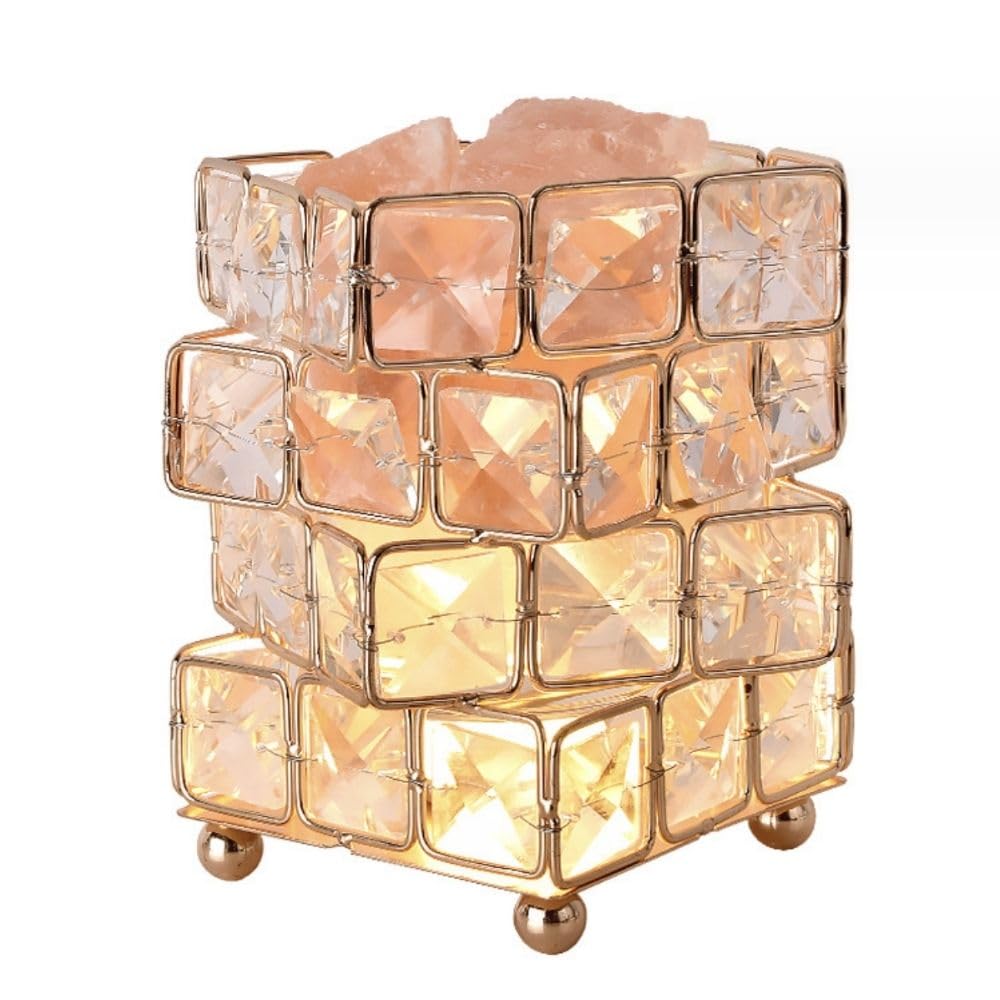 【送料無料】PLEAVIT テーブルランプ クリスタル led 間接照明 ベッドサイドランプ 卓上 寝室 インテリア USB給電 色：ゴールド