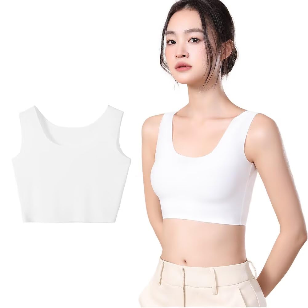 【送料無料】[Eukkis] 0.1mm極薄 ひんやり涼感ノンシームタンクトップインナーM~3XL 吸汗速乾 透け防止..