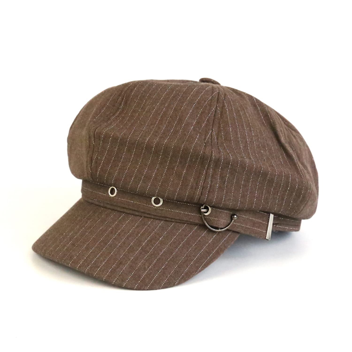 【送料無料】[Weuiean] キャスケット 帽子 キャップ レディース 綿混 ハンチング帽 つば付き uvカット ..