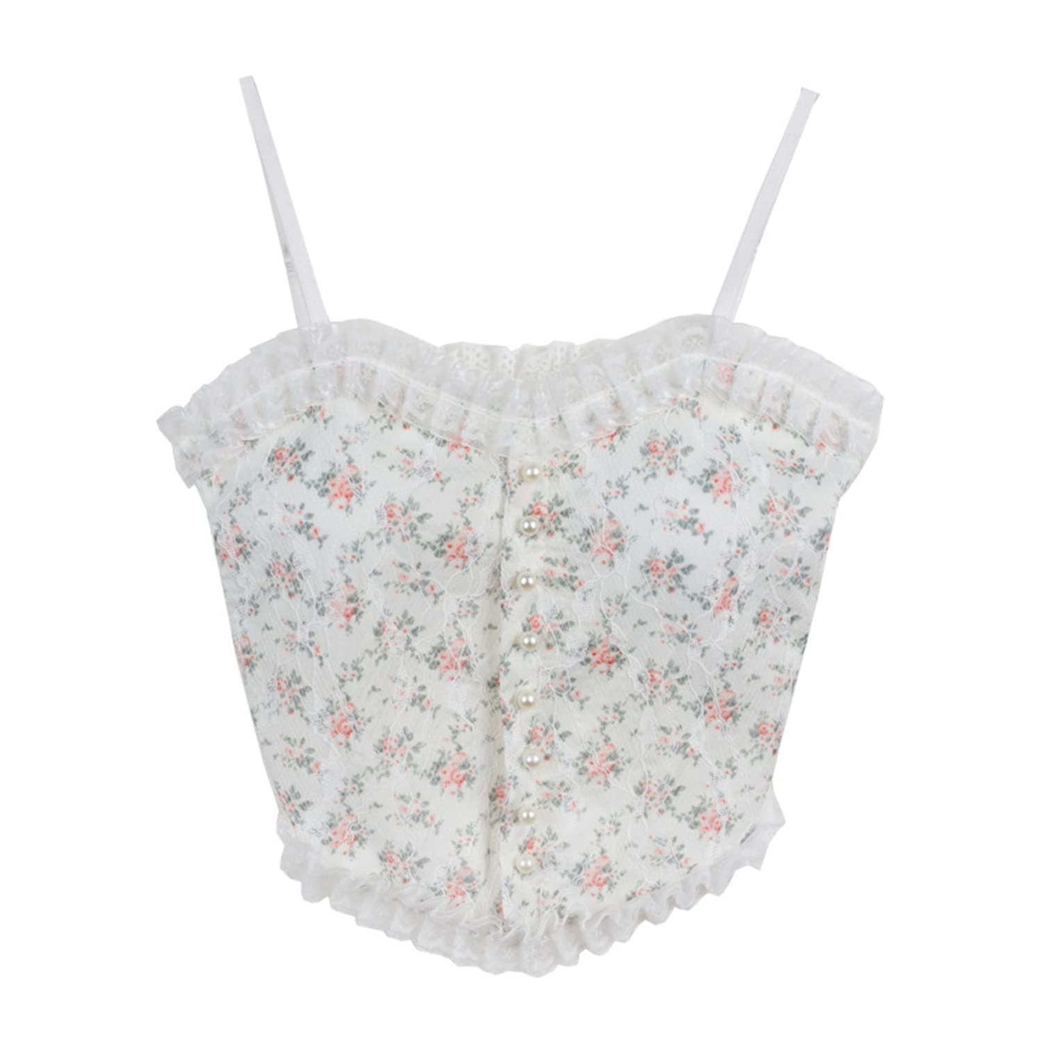 【送料無料】[Weuiean] キャミソール レディース レース トップス カップ付き キャミソール 花柄 レー..