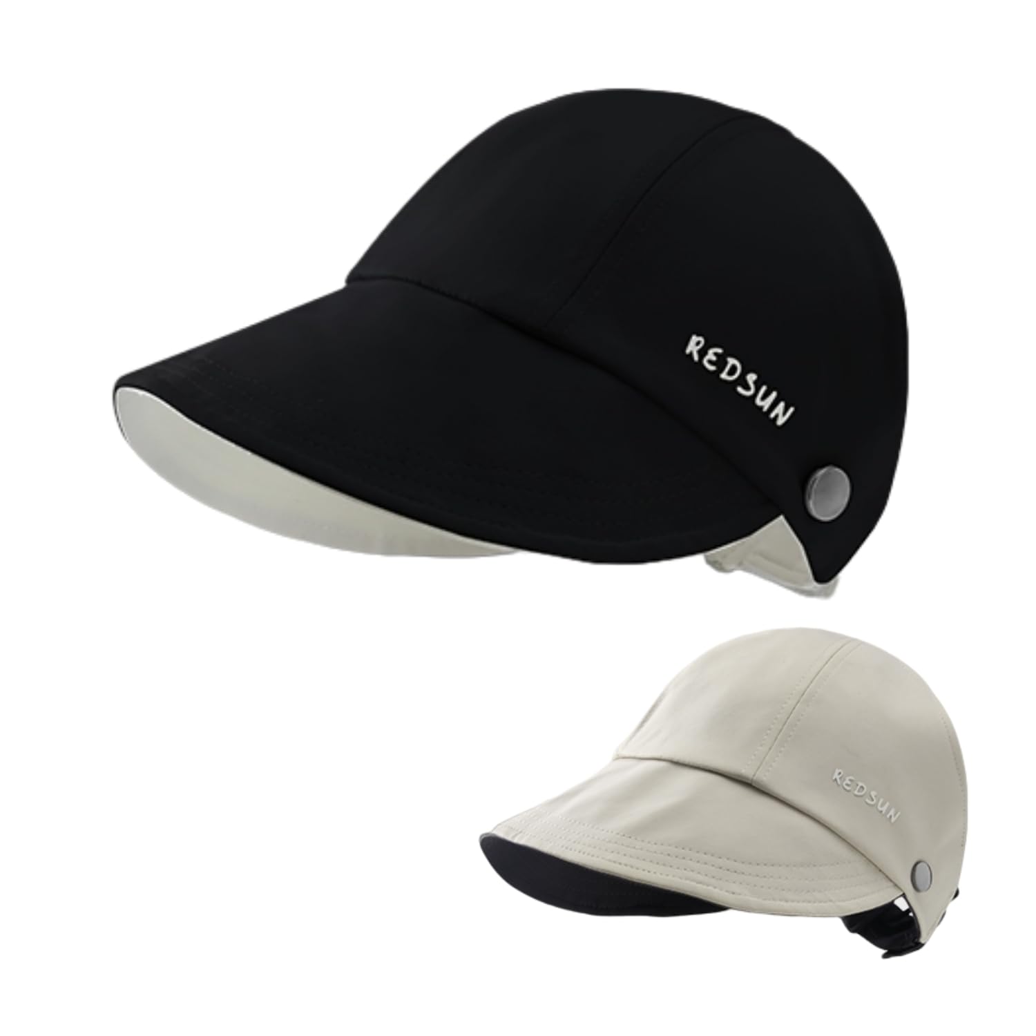 【送料無料】[Weuiean] リバーシブル UVカット 帽子 レディース 両面使え サンバイザー マスクフック付..
