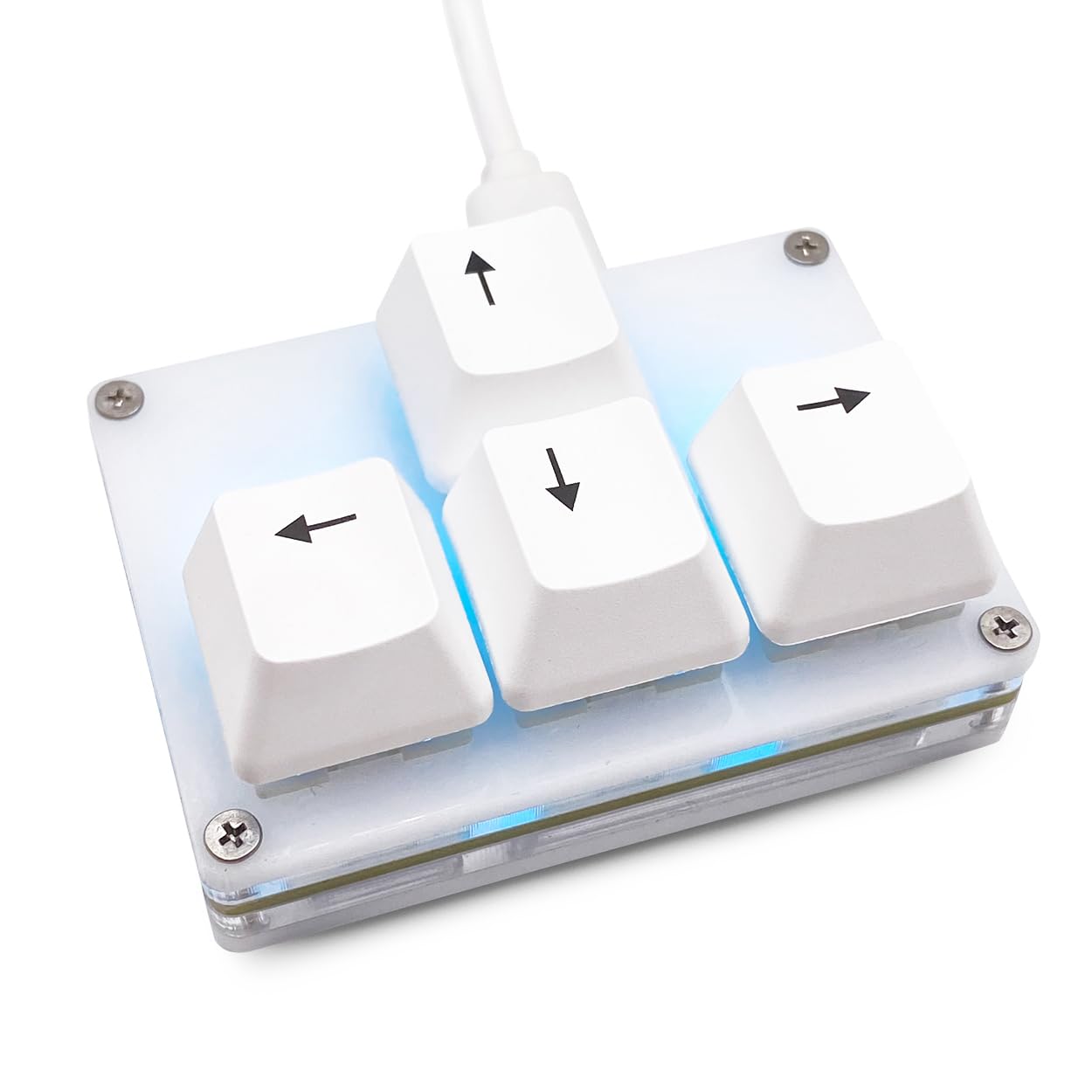 【送料無料】BTXETUEL Mini 4キーキーパッド WASD 矢印キー キーキャップ キーボー ...