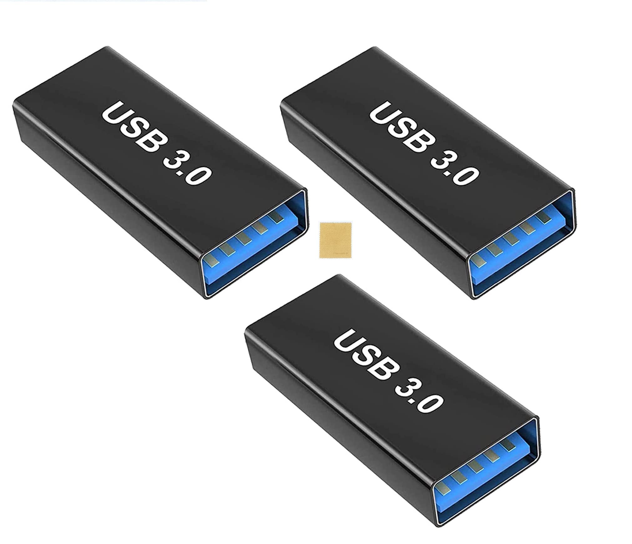 【送料無料】Sound Wave【 3.2 Gen2 10Gbps高速データ転送 延長 アダプター メス メス 】USB延長コネクタ USB-A メス to USB-A メス 変換アダプタ Type-A メス 中継アダプタ 5A 急速充電＋10Gbps 高速データ転送 USB タイプA 延長コネクタ Type C 高性能デバ サイズ：3個