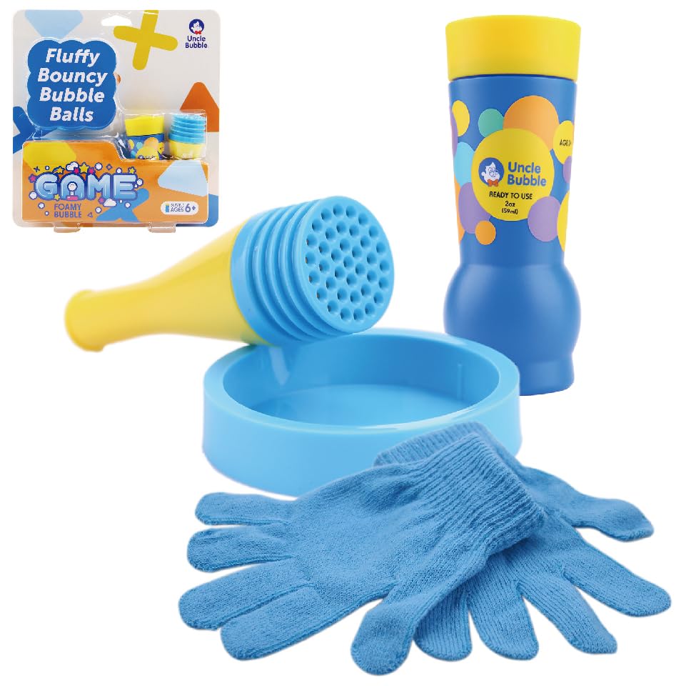 【送料無料】しゃぼん玉 セット 【 Uncle Bubble Game ふわふわバウンシングバブル & 手袋 & 特製シャボン玉液】キャンプ アウトドア 盛り上がる 遊び道具 キッズ プレゼント こども 子供 遊び 外遊び 庭遊び 遊びグッズ【ギフト】アンクルバブル UB122_IBB