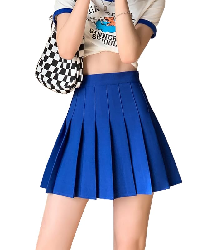 【送料無料】[Sharphon] 大きいサイズ プリーツスカート 裏地付き 38/45CM ミニ 制服 スカート インナ..