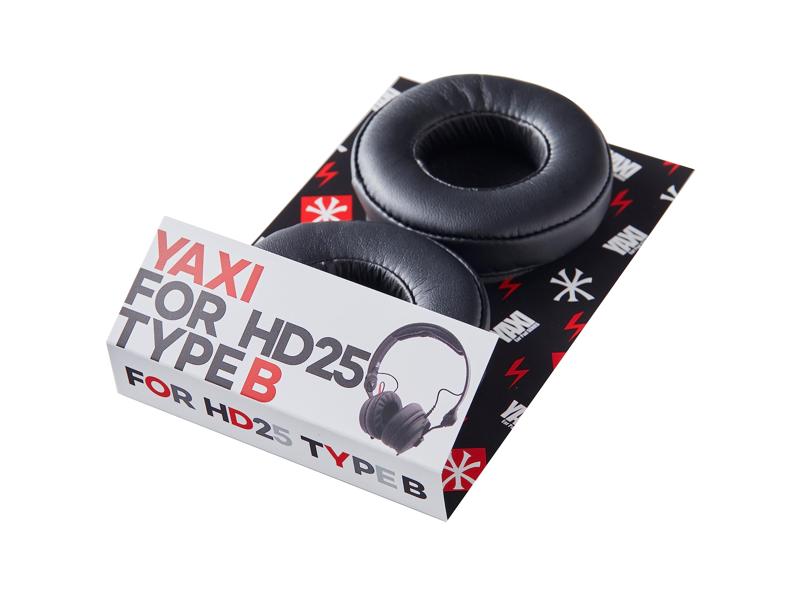 【送料無料】YAXI ヤクシー forHD25 TypeB RED HD-25シリーズ対応 交換イヤーパッド 色：ブラック