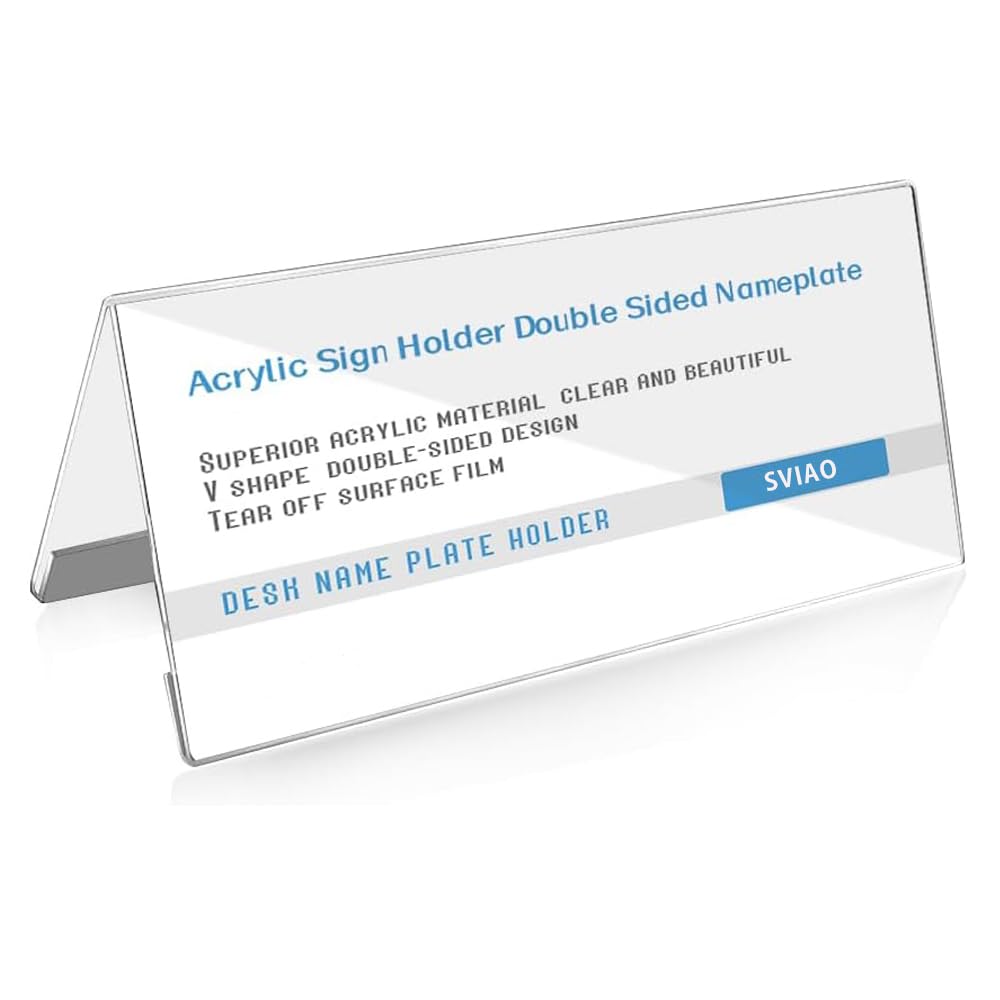 【送料無料】SVIAO 席札 会議用席札 カード立て 名札立て 卓上名札立て サインプレート ネームプレート..