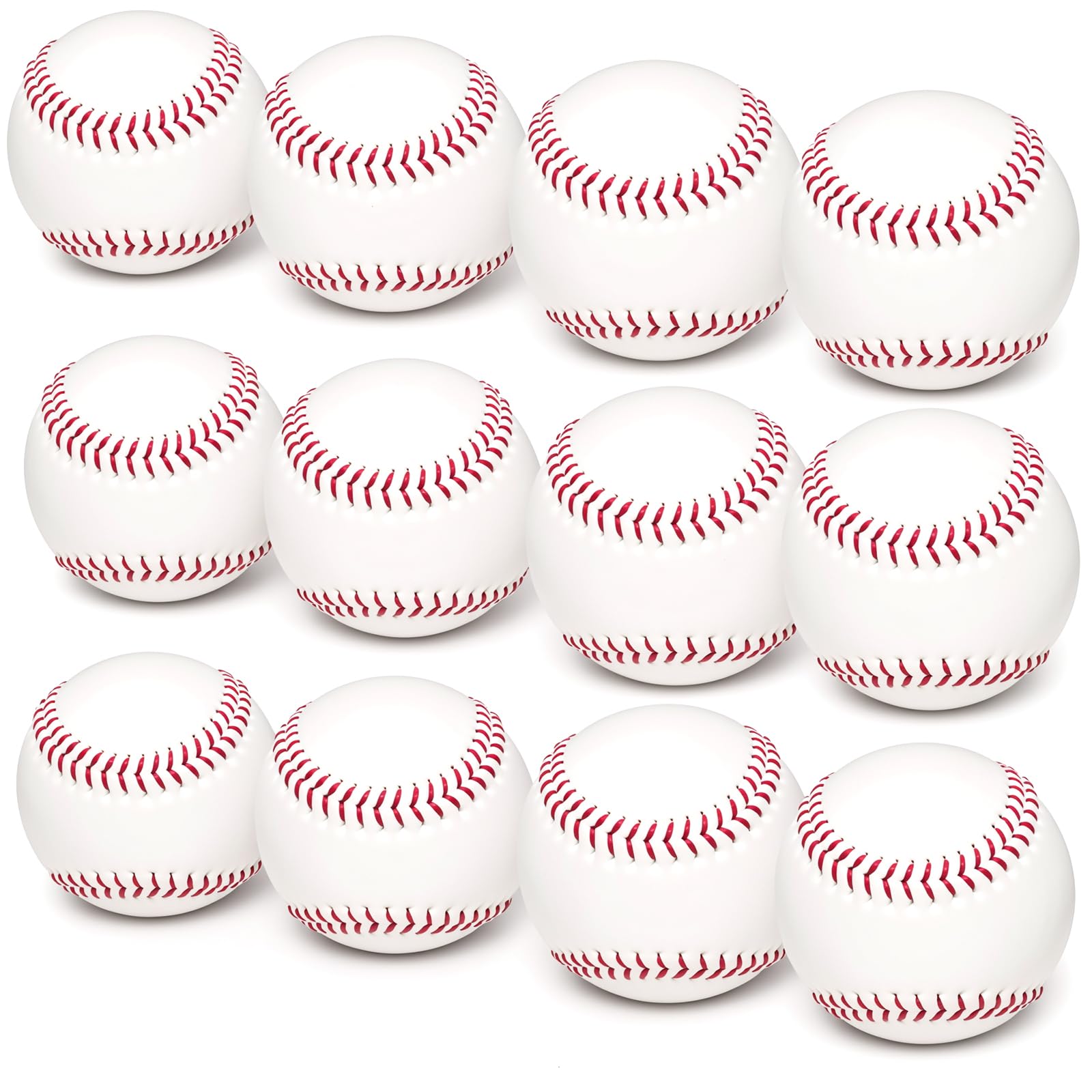 【送料無料】Jessfar 野球ボール 硬式/軟式 キャッチボール 6球入り / 12球セット 高弾性 耐摩擦性 硬..