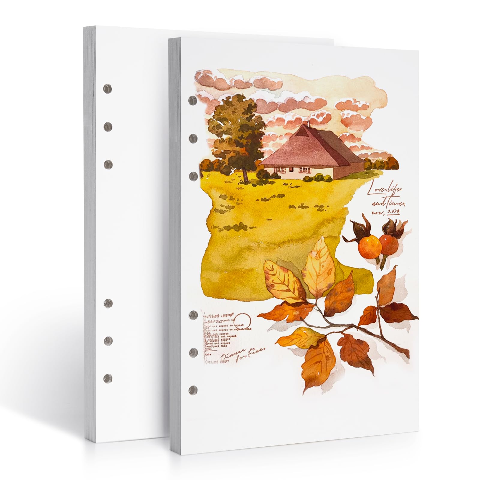 【送料無料】LIGHTWISH 水彩紙バルク、綿100% 300gsm/140ポンド 2パック、合計 ...