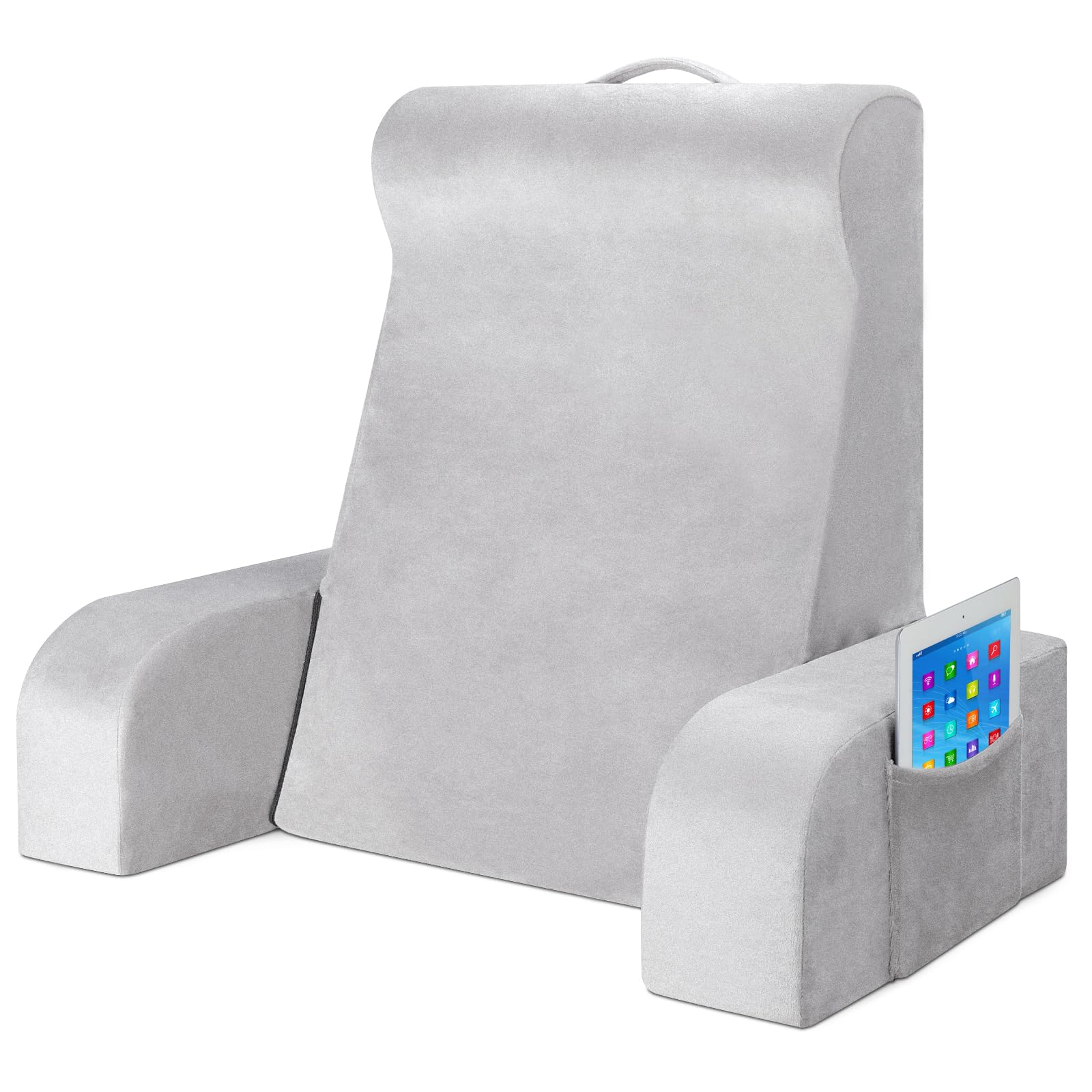 【送料無料】Azamia 背もたれクッション 高反発 読書用クッション 色：ダークグレー、サイズ：Large