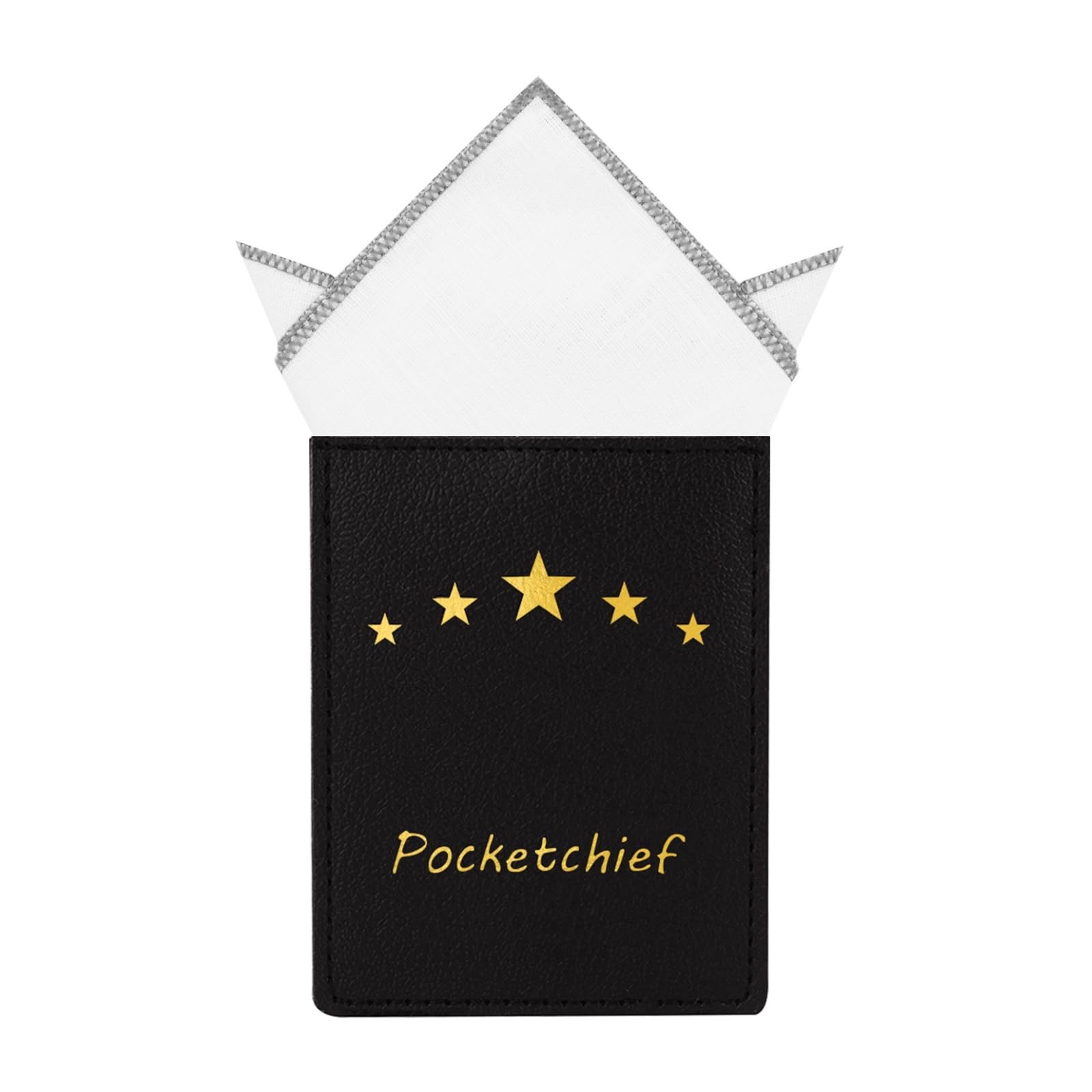 【送料無料】[Beirou] ポケットチーフ リネン 麻 100％ 縁取り ホワイト 無地 ハンカチ メンズ 紳士 おしゃれ プレゼント 結婚式 フォーマル ビジネス カジュアル 型崩れ 防止 【ホルダーと折り方ガイド 付き】 色：★ワンタッチ-B、サイズ：31cmx31cm