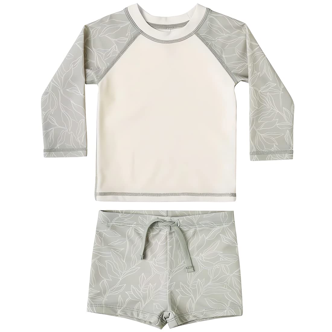 【送料無料】KALAVILA キッズ 水着 男の子 3点セット 長袖ラッシュガード スイムパンツ 帽子 子ども用..