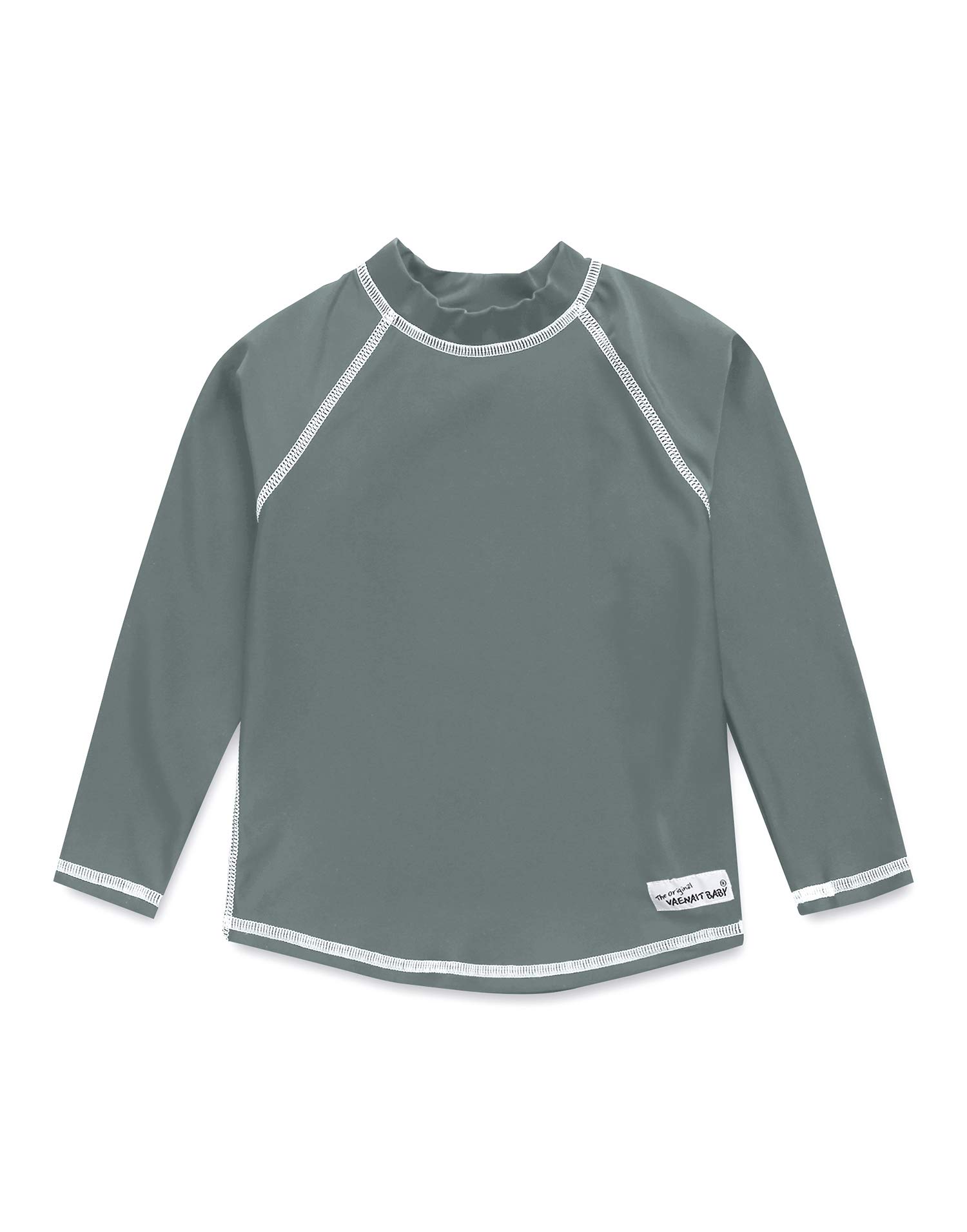 【送料無料】[Vaenait Baby] 6ヶ月-2歳 ベビー キッズ 子供 半袖 長袖ラッシュガードシャツ 水着 ミズギ UVカット UPF 50+ 色：Oasis Grey (long)、サイズ：3 Years