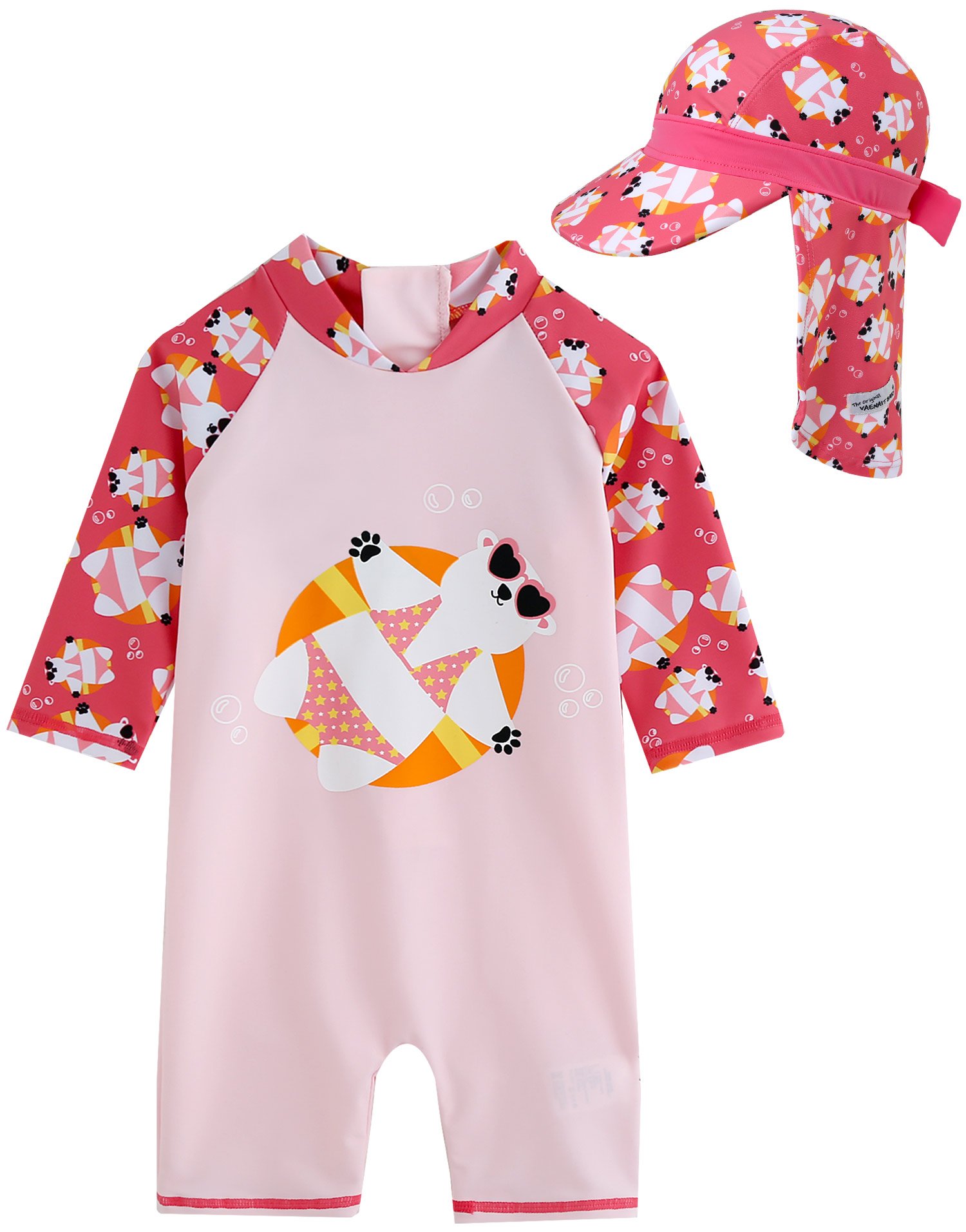 【送料無料】[Vaenait Baby] 0-24ヶ月 紫外線カット UVカット ラッシュガード ベビー 子供 幼児 アニマ..
