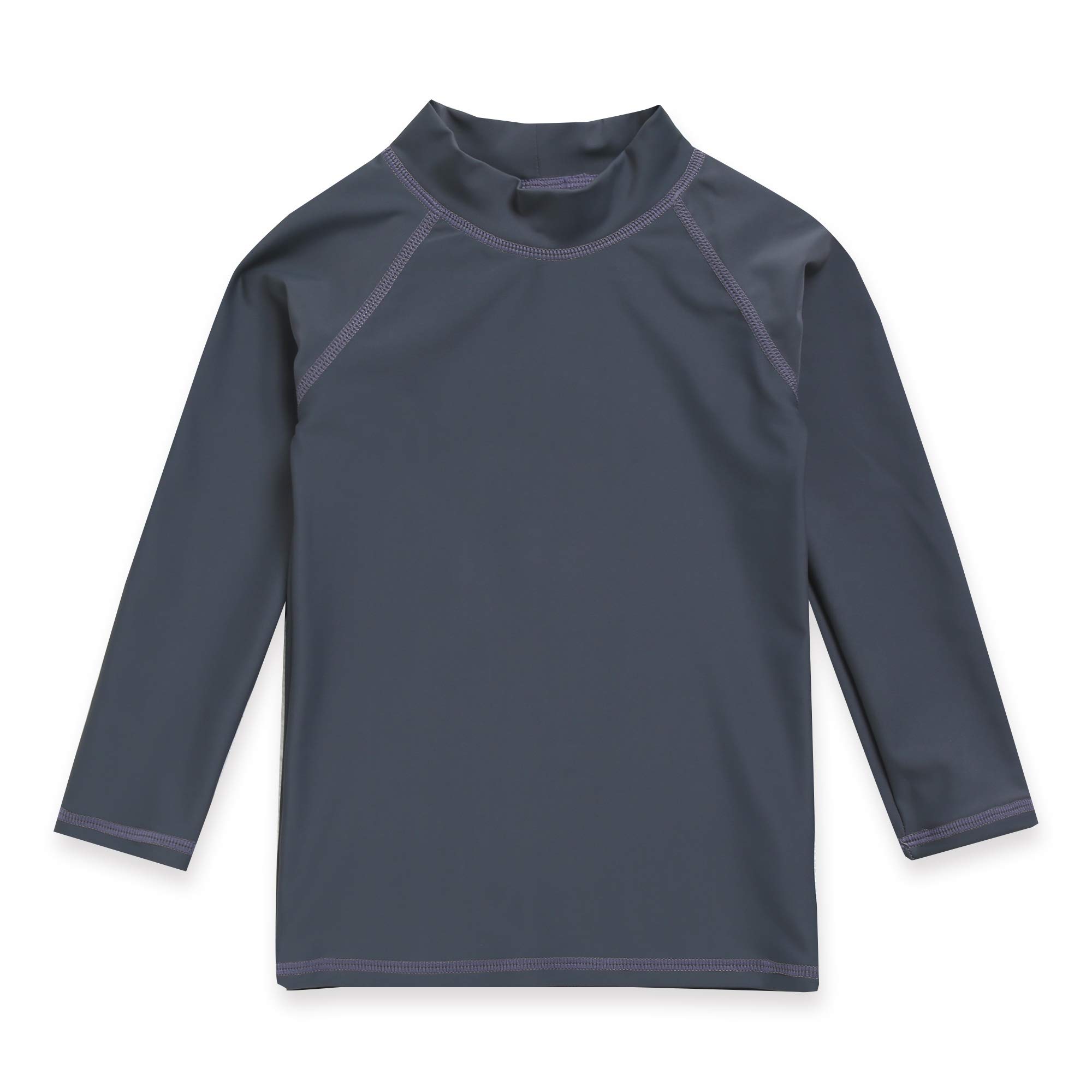 【送料無料】[Vaenait Baby] 2歳~7歳 乾きやすい水着 長袖ラッシュガード 子供 キッズ ボーイズ ガールズ UPF 50+ 長袖 ラッシュガードシャツ 水着 キッズ 海水 水陸両用 日焼け対策 UVカット ジュニア 男の子 子供用 水着 色：D-ディープグレー、サイズ：M