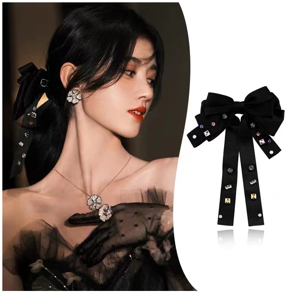 【送料無料】FASELE ヘアクリップ バレッタ バロック系 文芸復古 ヘアリボン 髪飾り 髪留め 上品 クリスタル ヘア蝶結び ヘアアクセサリー おしゃれ 結...