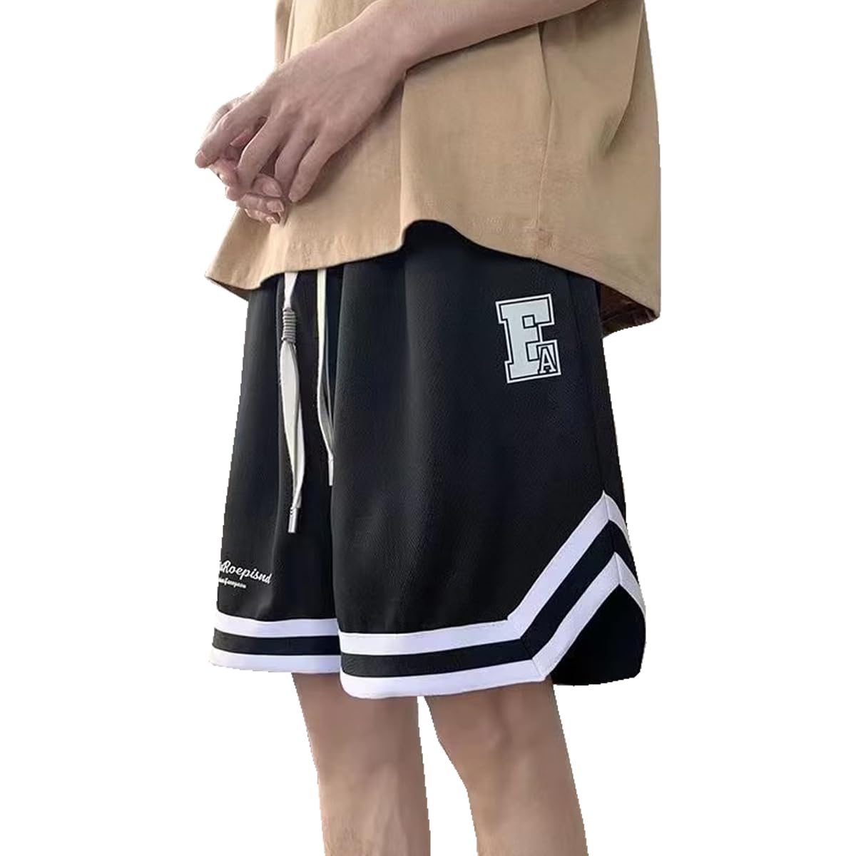 【送料無料】ハーフパンツ メンズ スポーツ トレーニングショートパンツ バスケパンツ 軽量 吸汗速乾 スポーツウェア 夏 ショートパンツメンズランニングショートパンツ 色：ブラック1、サイズ：5XL