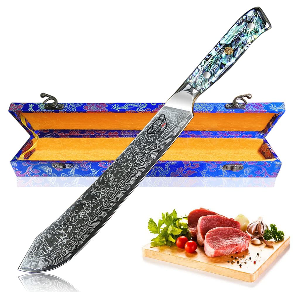 【送料無料】Centra Win 包丁 【Artemis・アルテミス】67層ダマスカス 包丁 キッチンナイフ アワビ貝+..