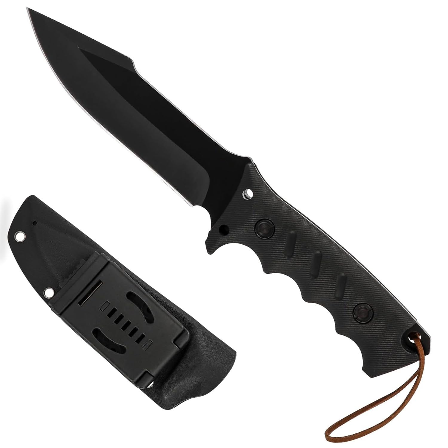 【送料無料】Irai Utaki アウトドアナイフ シースナイフ【浪人】フルタング ナイフ コーティング440Aス..