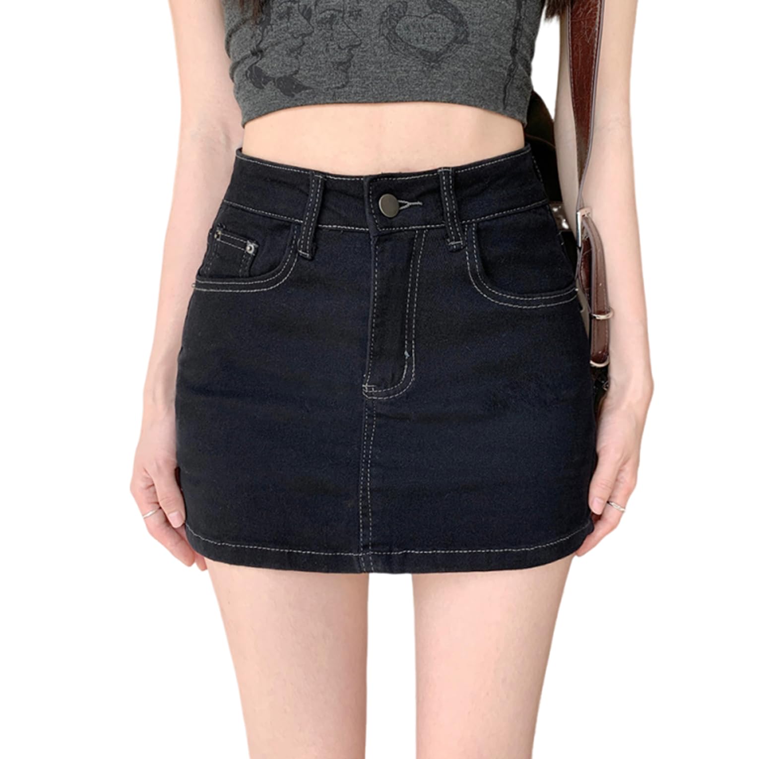 【送料無料】[syvent] デニム タイトスカート デニムスカート スカート ミニスカート ボトムス ハイウ..
