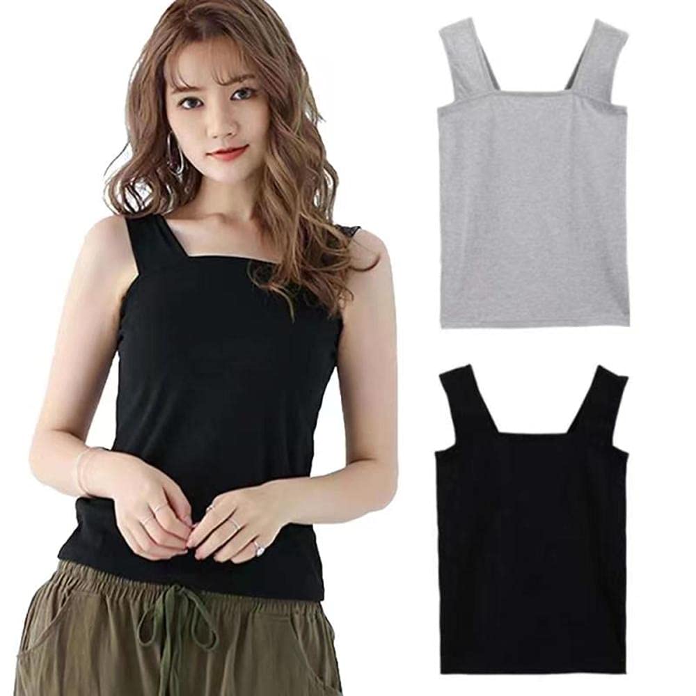 【送料無料】[KOEKOI] タンクトップ レディース ブラ紐隠しインナー タンクトップ ブラ紐隠し レイヤー..