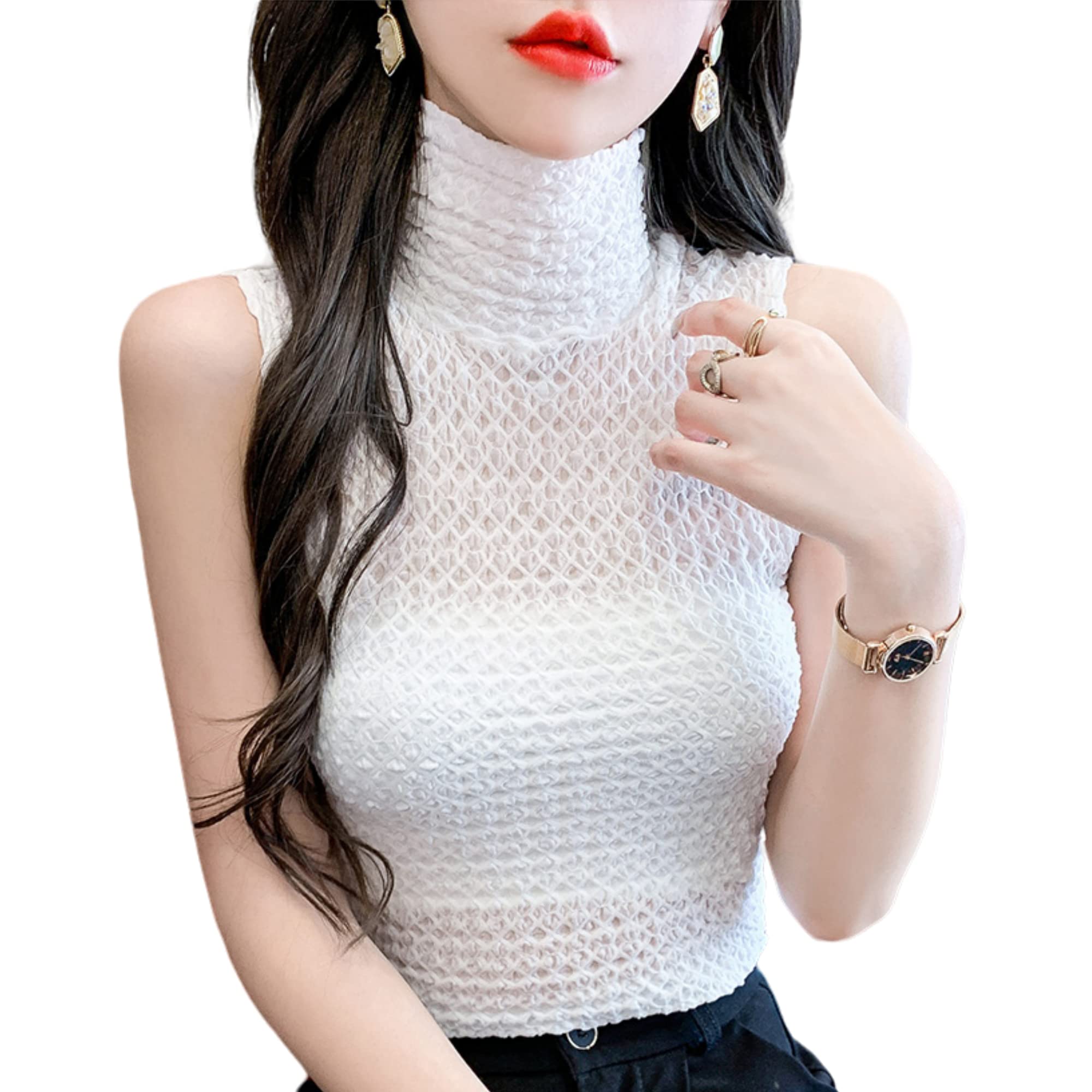 【送料無料】[KOEKOI] ハイネックtシャツ レディース カットソー ハイネックインナー ハイネ ...