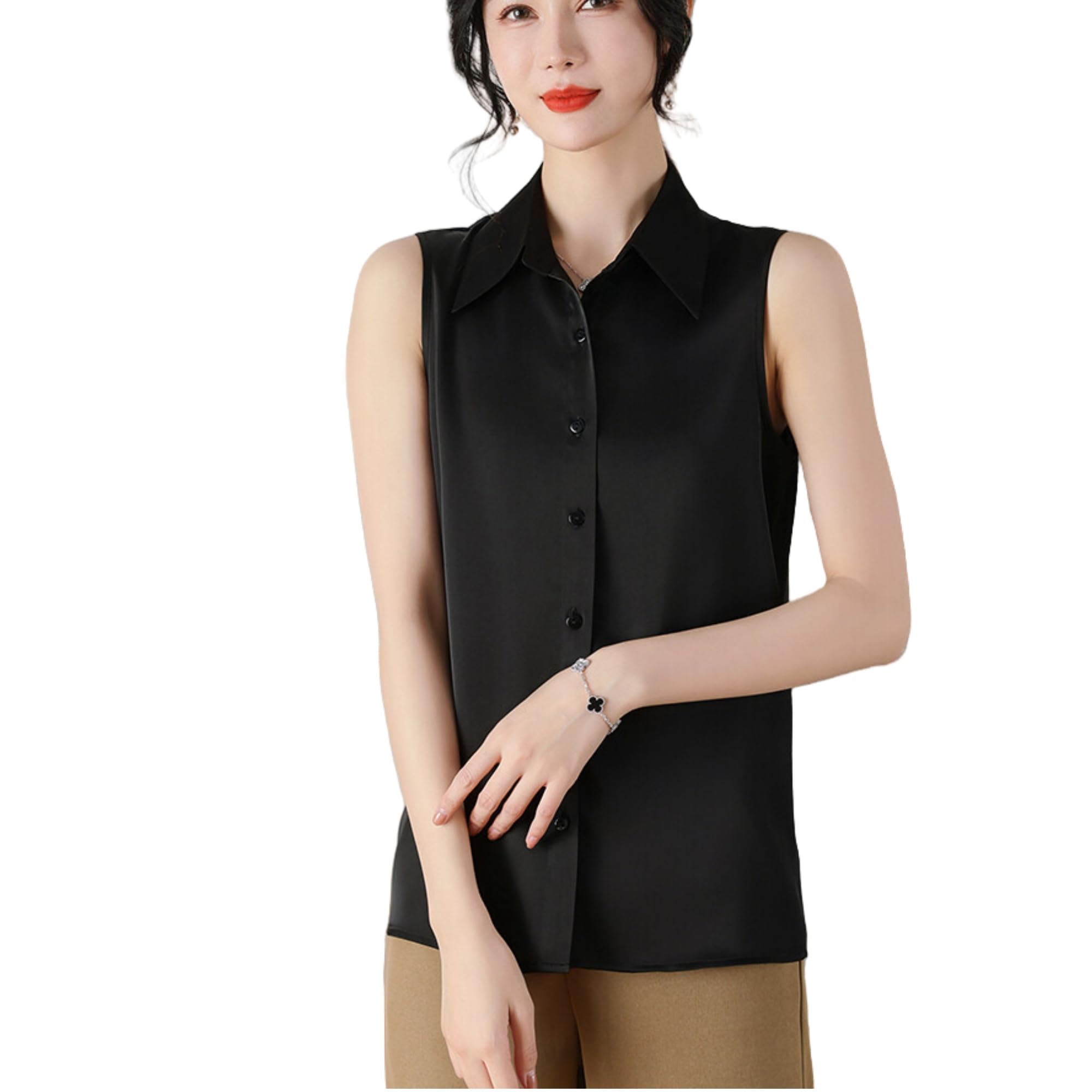 【送料無料】[KOEKOI] タンクトップ レディース ハイネックノースリーブ カットソー トップス ...