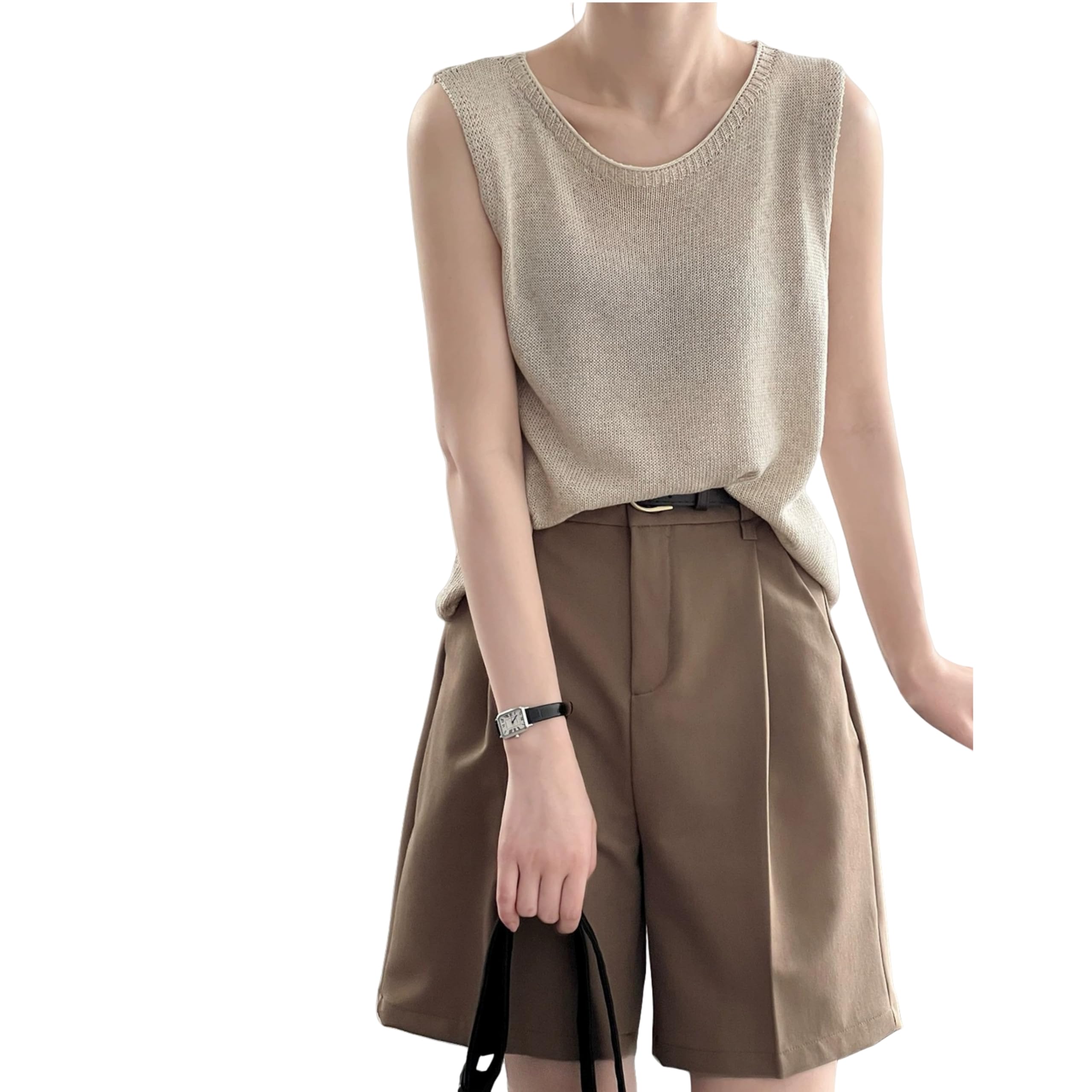 【送料無料】[KOEKOI] タンクトップ レディース ニット ノースリーブ 夏 キャミソール Tシ ...